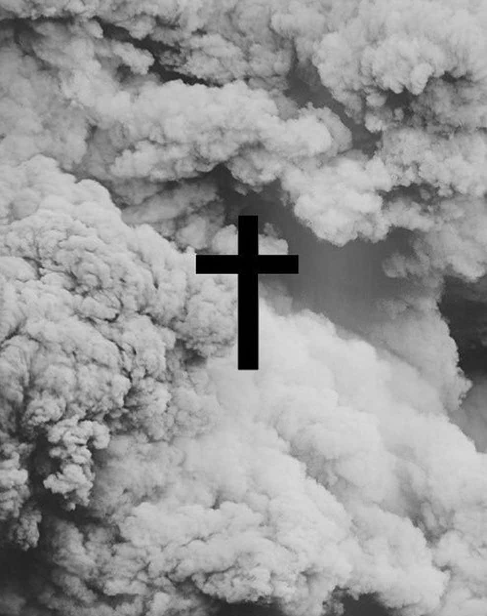 950x1210 Black Cross Wallpaper, Phone