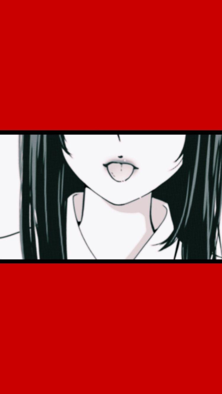 750x1340 wallpaper #manga #anime #red #black #white #tumblr. Aesthetic, Phone