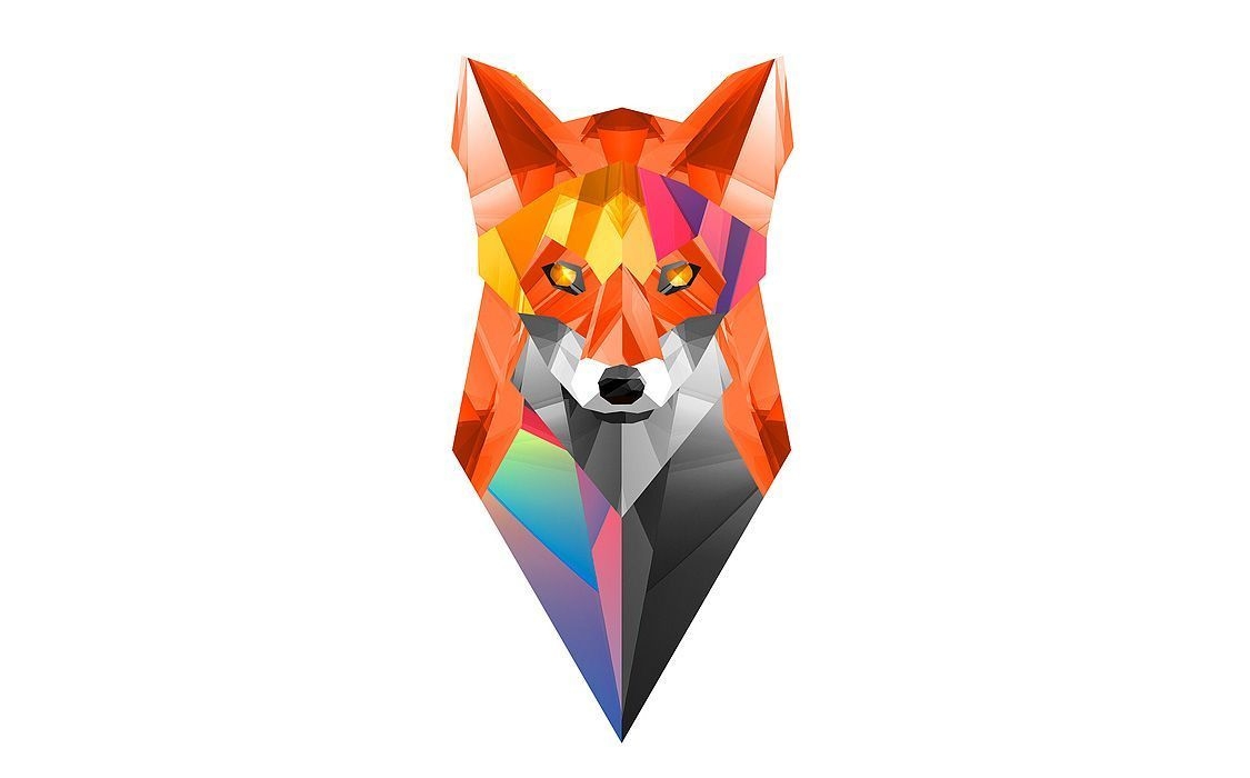 1130x700 Geometric Fox Wallpaper, HD Geometric Fox Background on WallpaperBat, Desktop