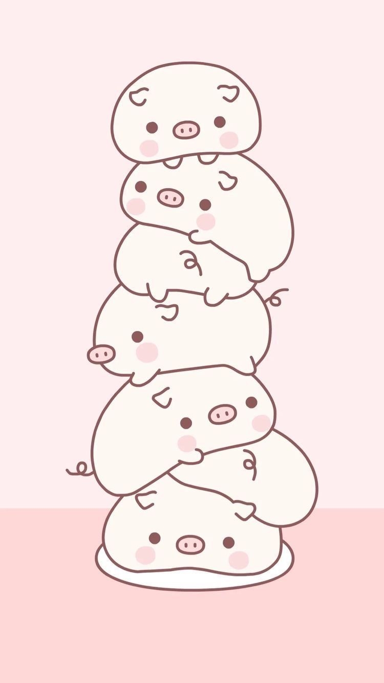 750x1340 Funny Artwork + Funny Art. Pig wallpaper, Cute cartoon wallpaper, Cute wallpaper, Phone