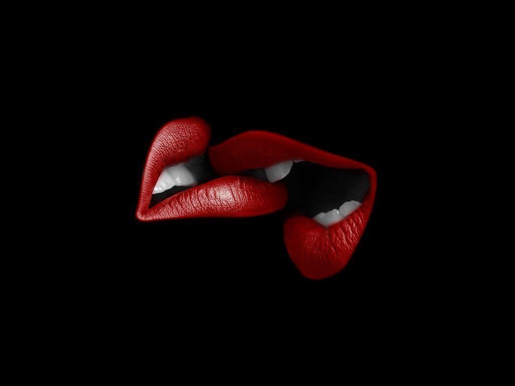 1030x770 Bite Lips Red Abstract Love Free Wallpaper  px Free, Desktop