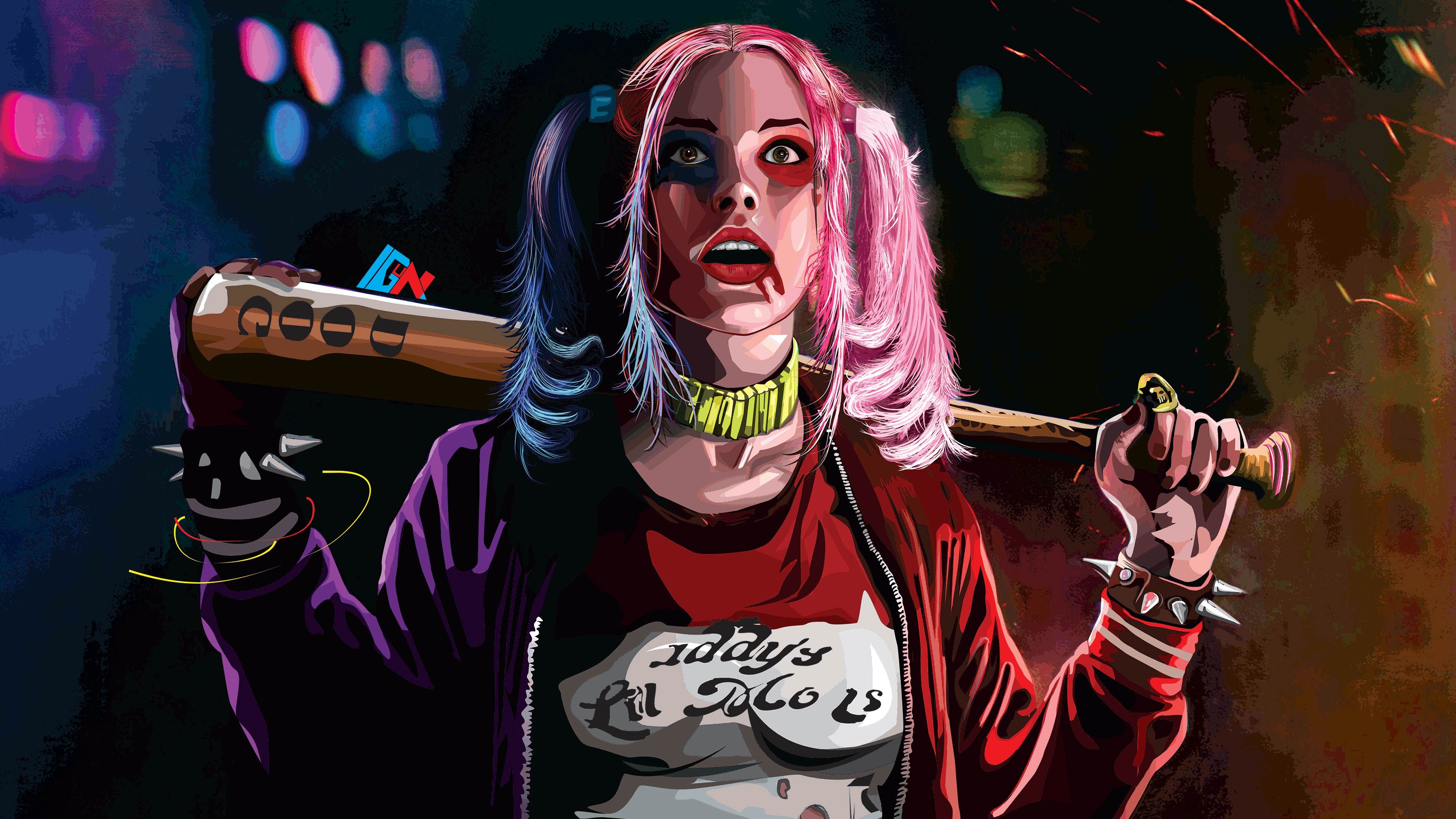 3840x2160 Harley Quinn 4k Artworks, HD Superheroes, 4k Wallpaper, Image, Desktop