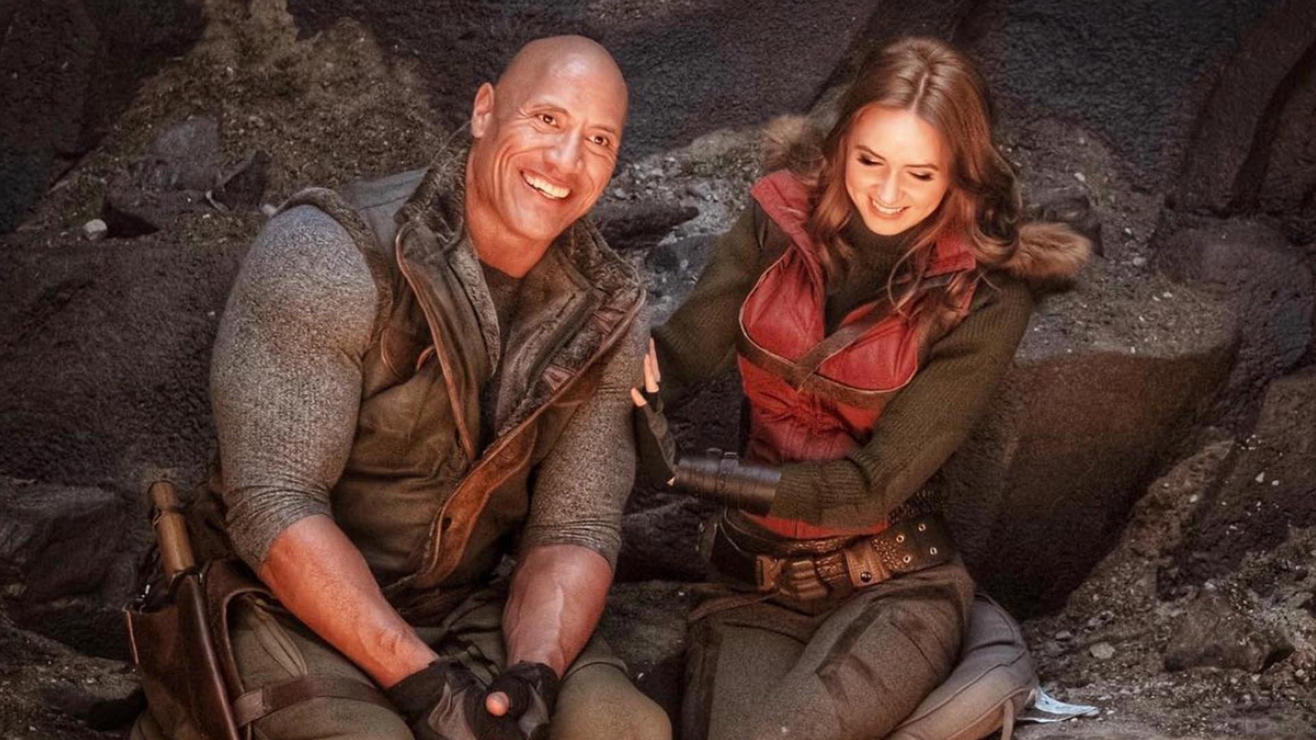 1920x1080 Dwayne Johnson Shares Great Photo from JUMANJI 3 with Karen Gillan, Desktop