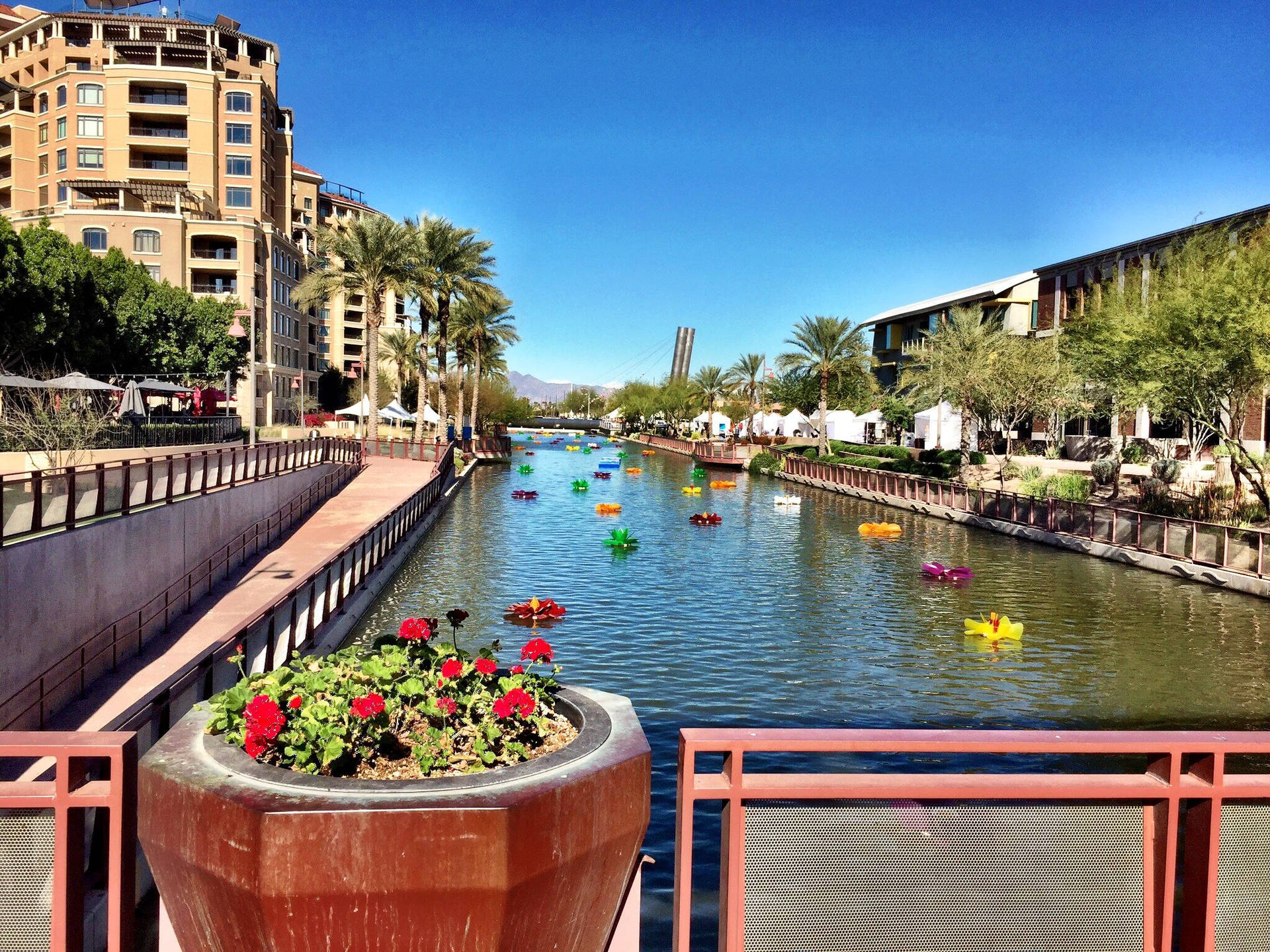 1920x1440 Download Arizona Old Town Scottsdale Canal Wallpaper, Desktop