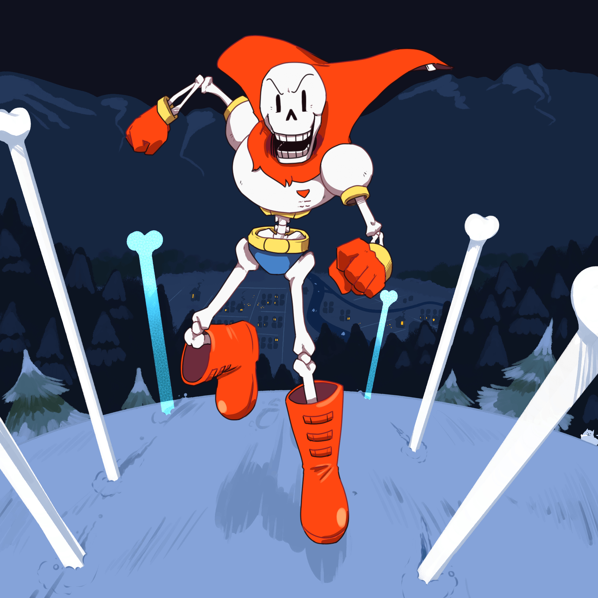 2000x2000 UNDERTALE The Game Image Papyrus HD Wallpaper And Background Photo, Phone