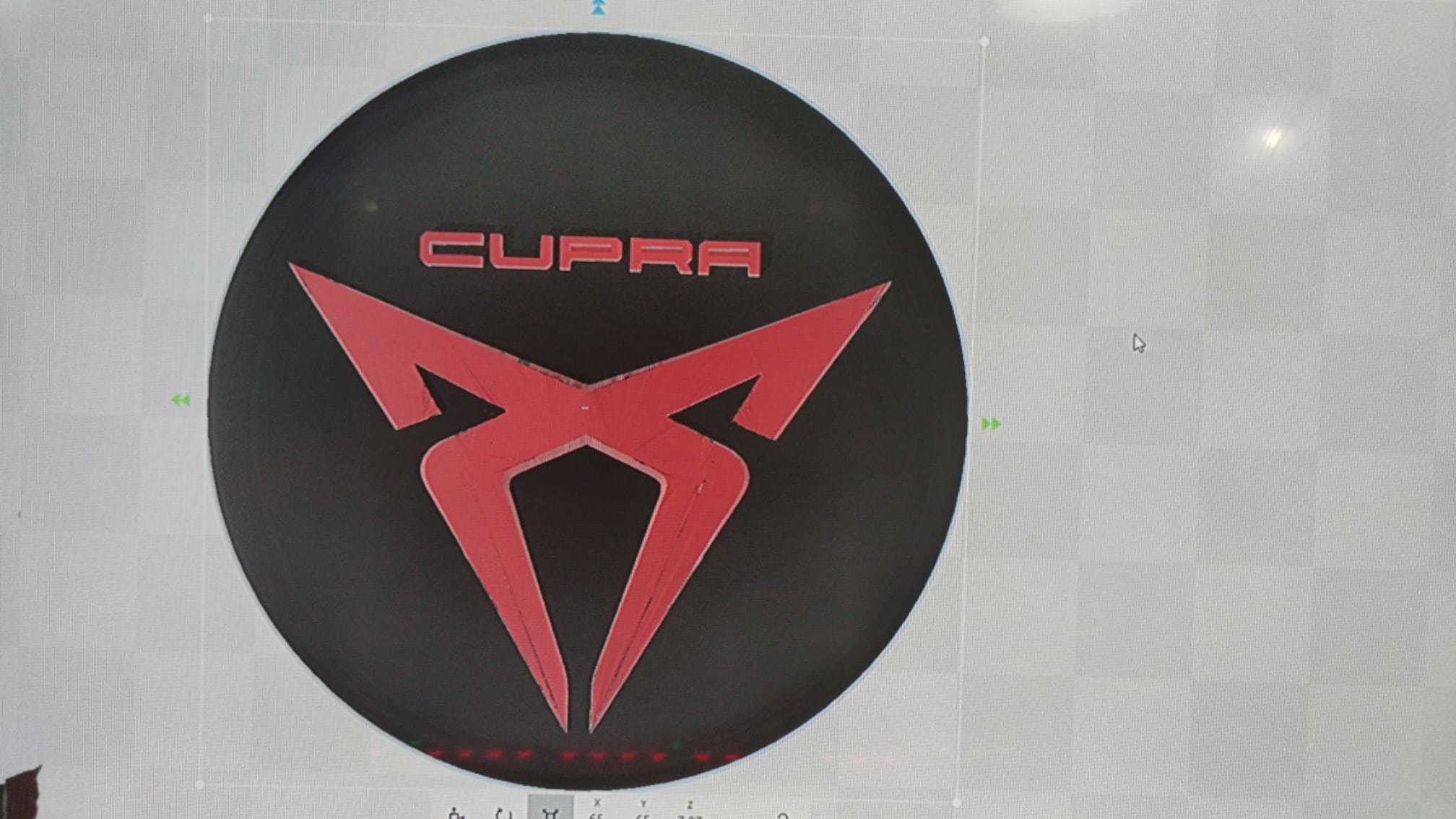 2020x1140 Free STL file flying cupra logo, Desktop