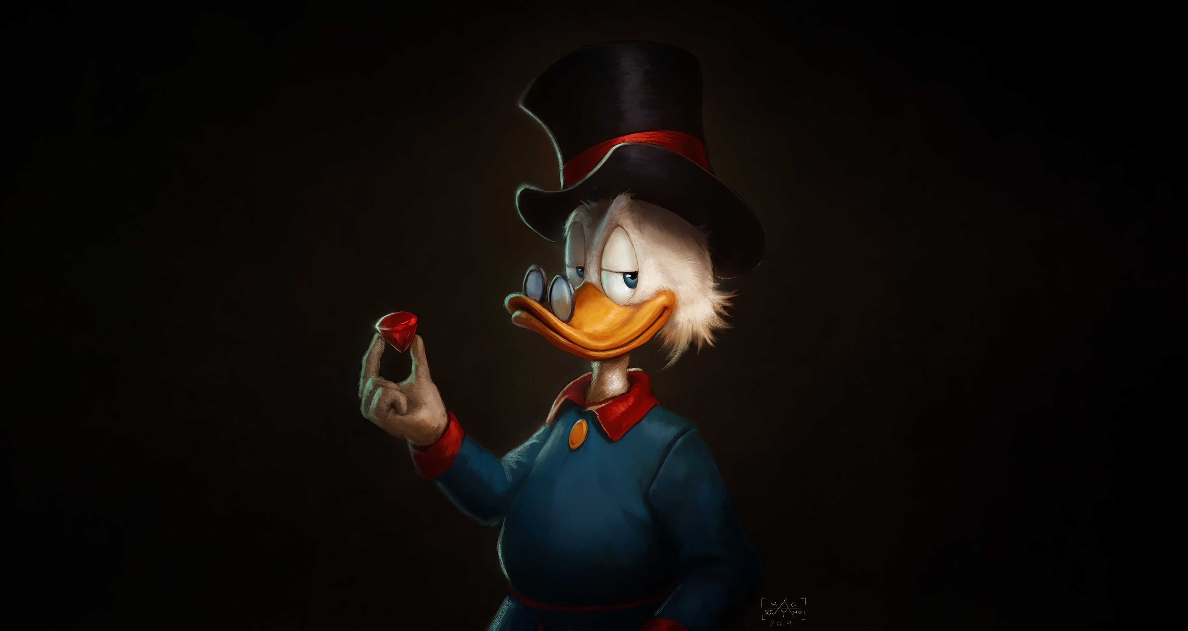 3840x2040 Donald Duck Background Funny, Desktop