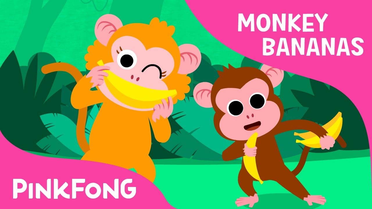 1280x720 Monkey Bananas. Animal Songs. PINKFONG Songs for Children, Desktop