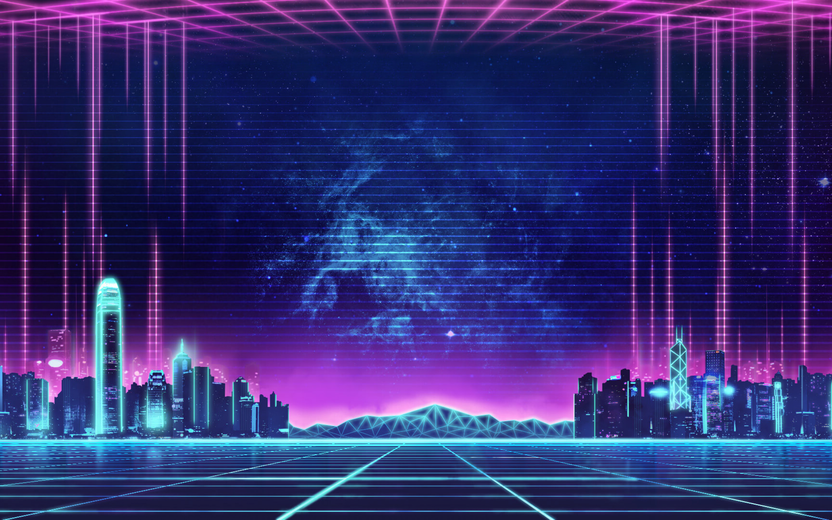 2880x1800 Download  Synthwave, Music, Retro, Neon City Wallpaper for MacBook Pro 15 inch, Desktop