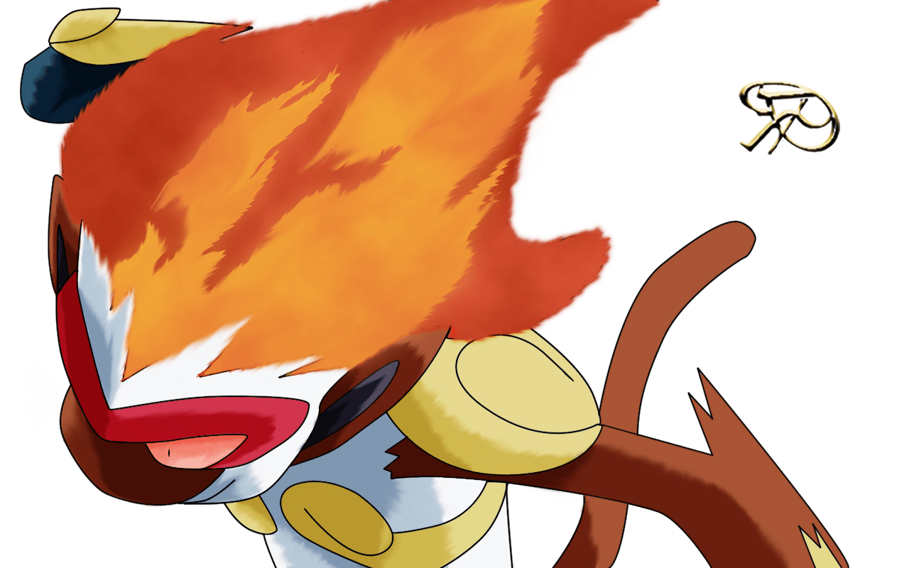 1280x800 Trace: Ash's Infernape, Desktop