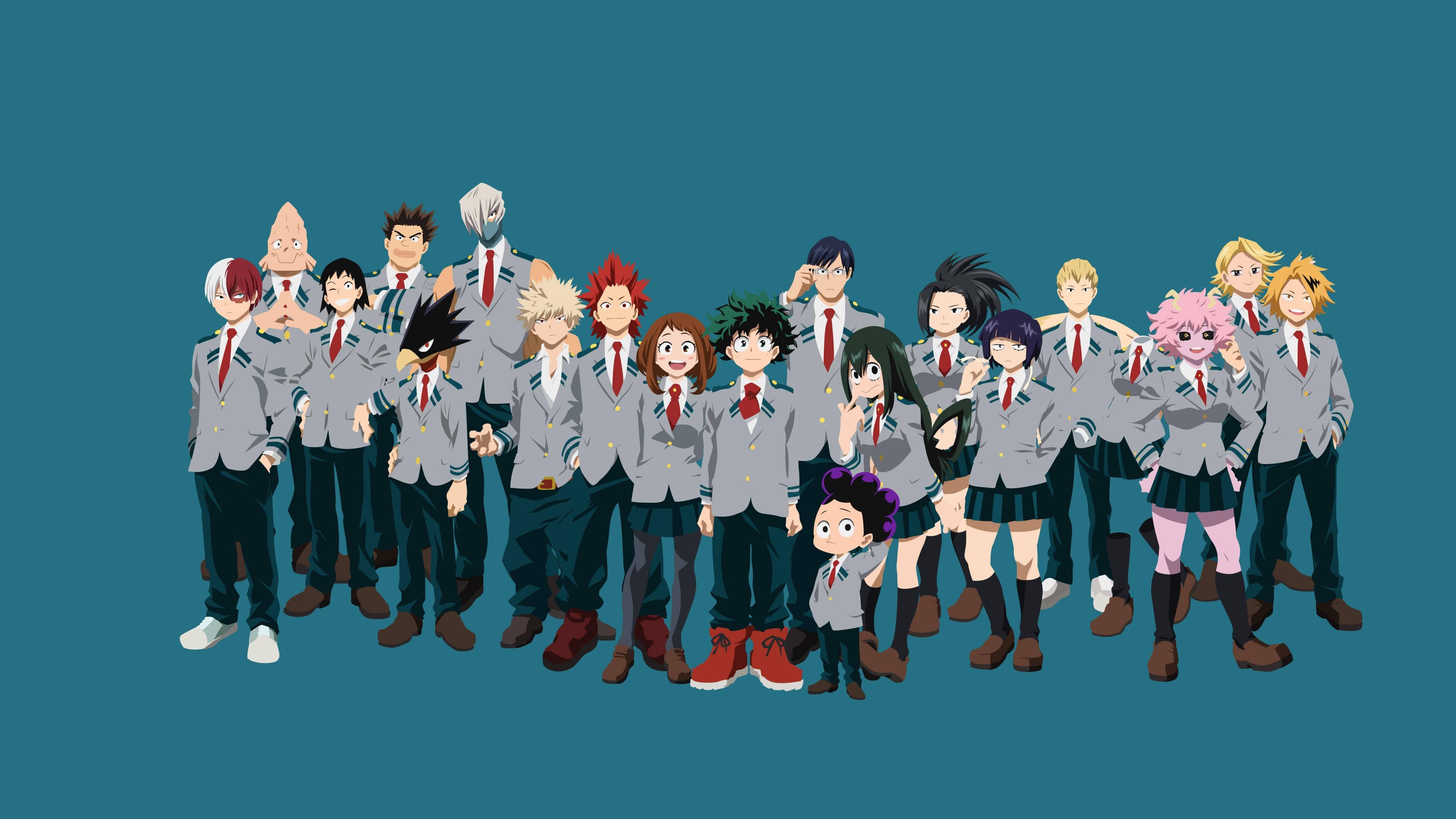 3840x2160 My Hero Academia Characters UHD 4K Wallpaper, Desktop