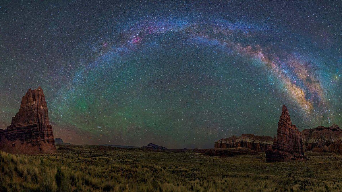 1200x670 The Milky Way over Capitol Reef National Park, Desktop