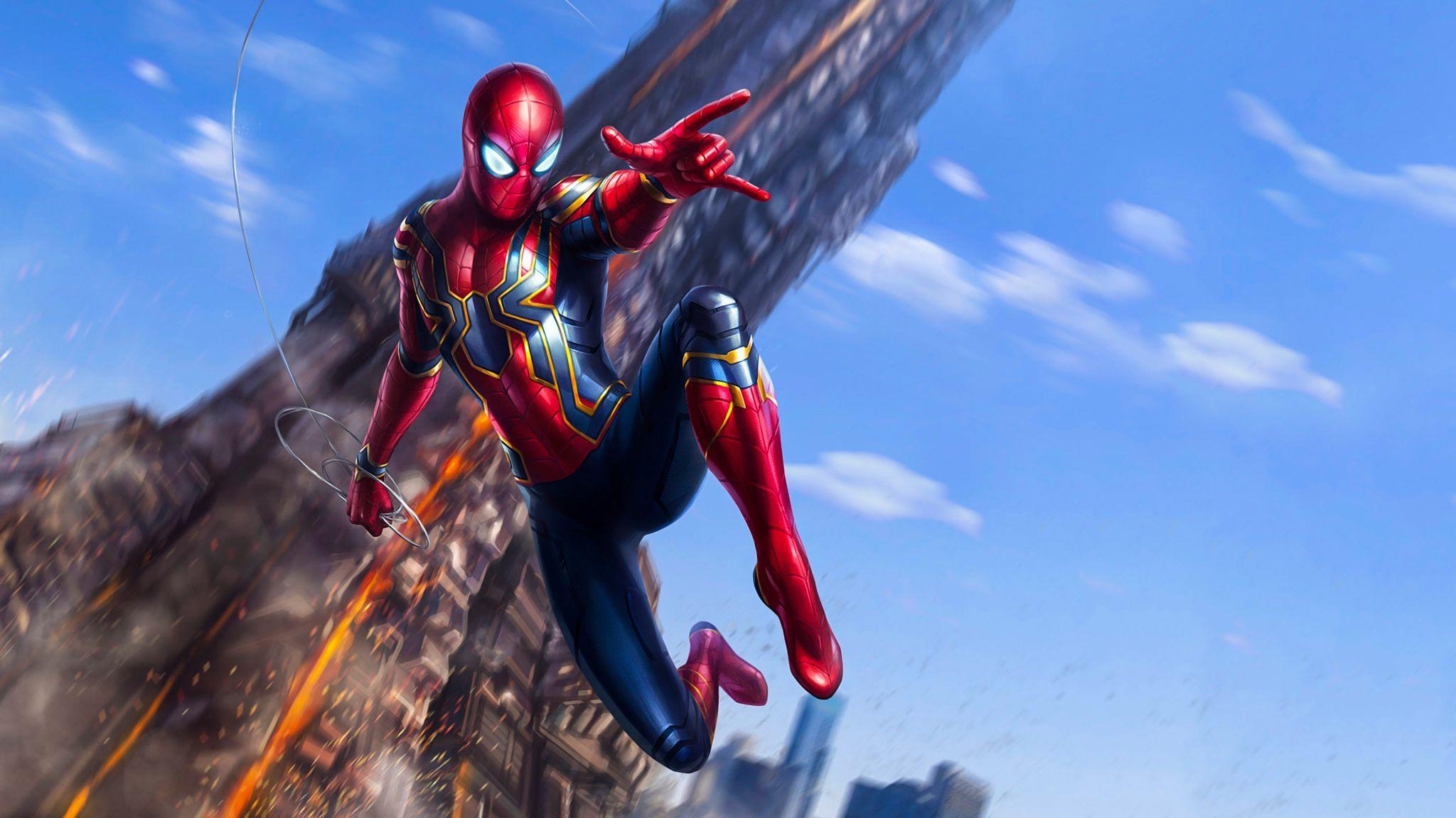 2050x1160 Iron Spider (Avengers: Infinity War) HD Wallpaper. Background Image, Desktop