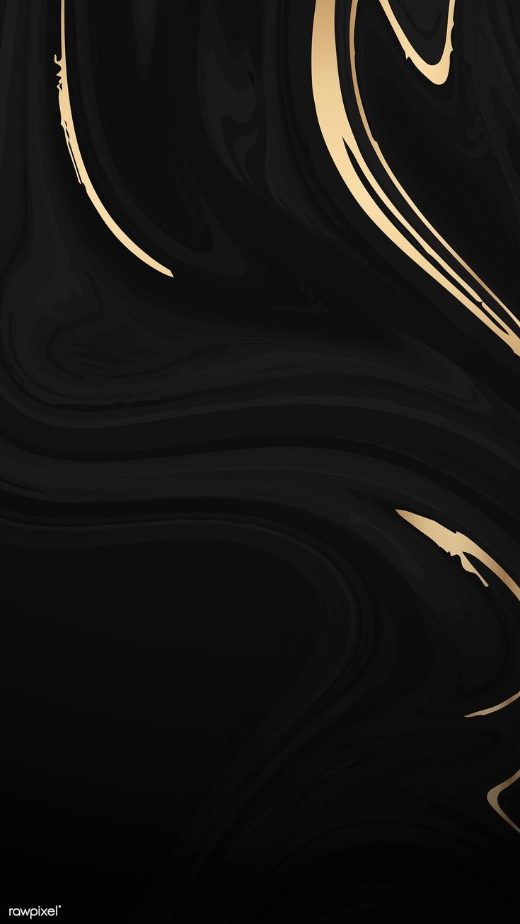 740x1310 Gold and black fluid patterned mobile phone wallpaper vectorม 4k iphone and mobile. Gold and black background, Black and gold aesthetic, Gold and black wallpaper, Phone