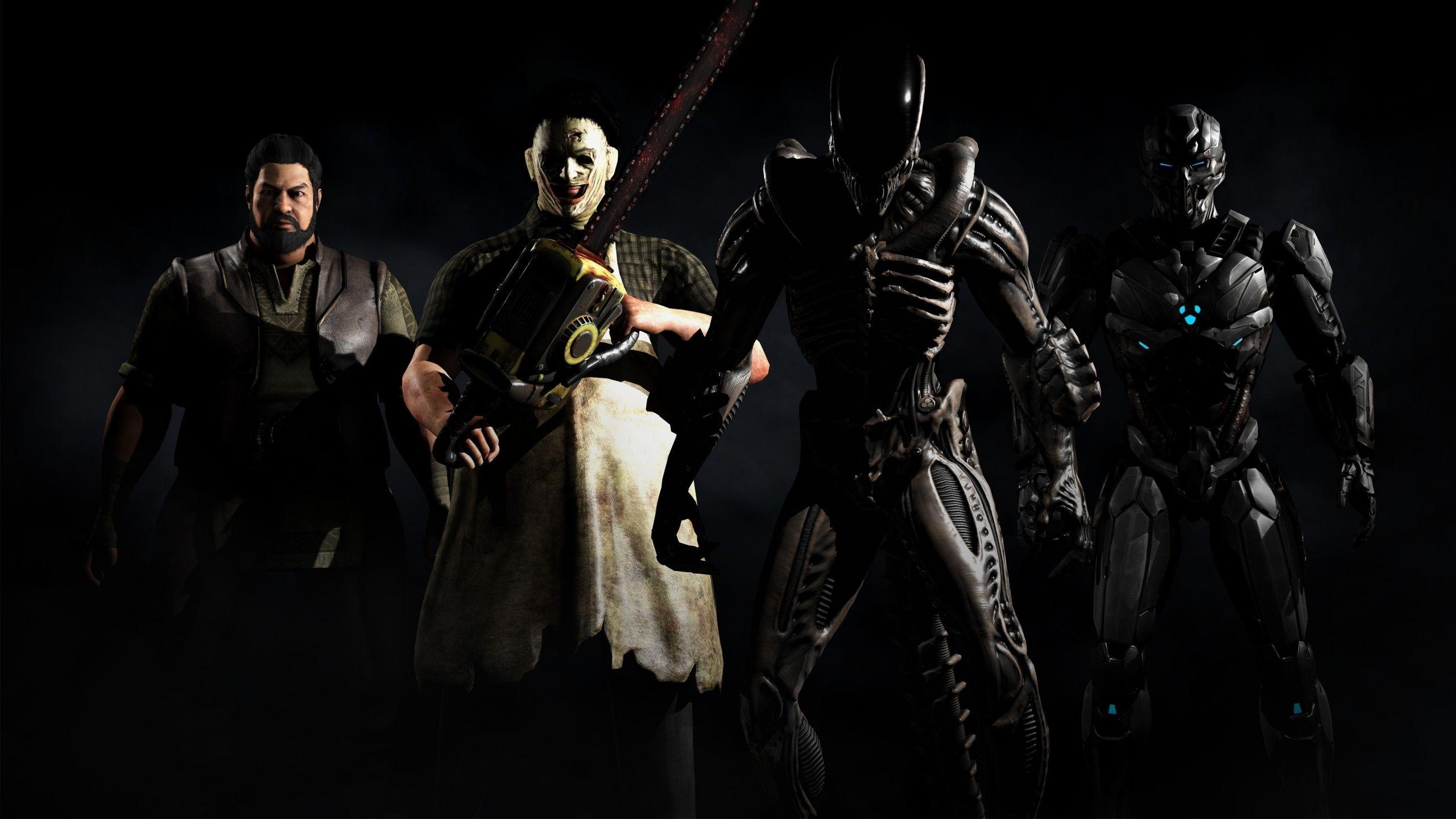 2560x1440 Mkx Tri Borg Alien Xenomorph Leatherface And Bo Rai Cho Wallpaper, Desktop