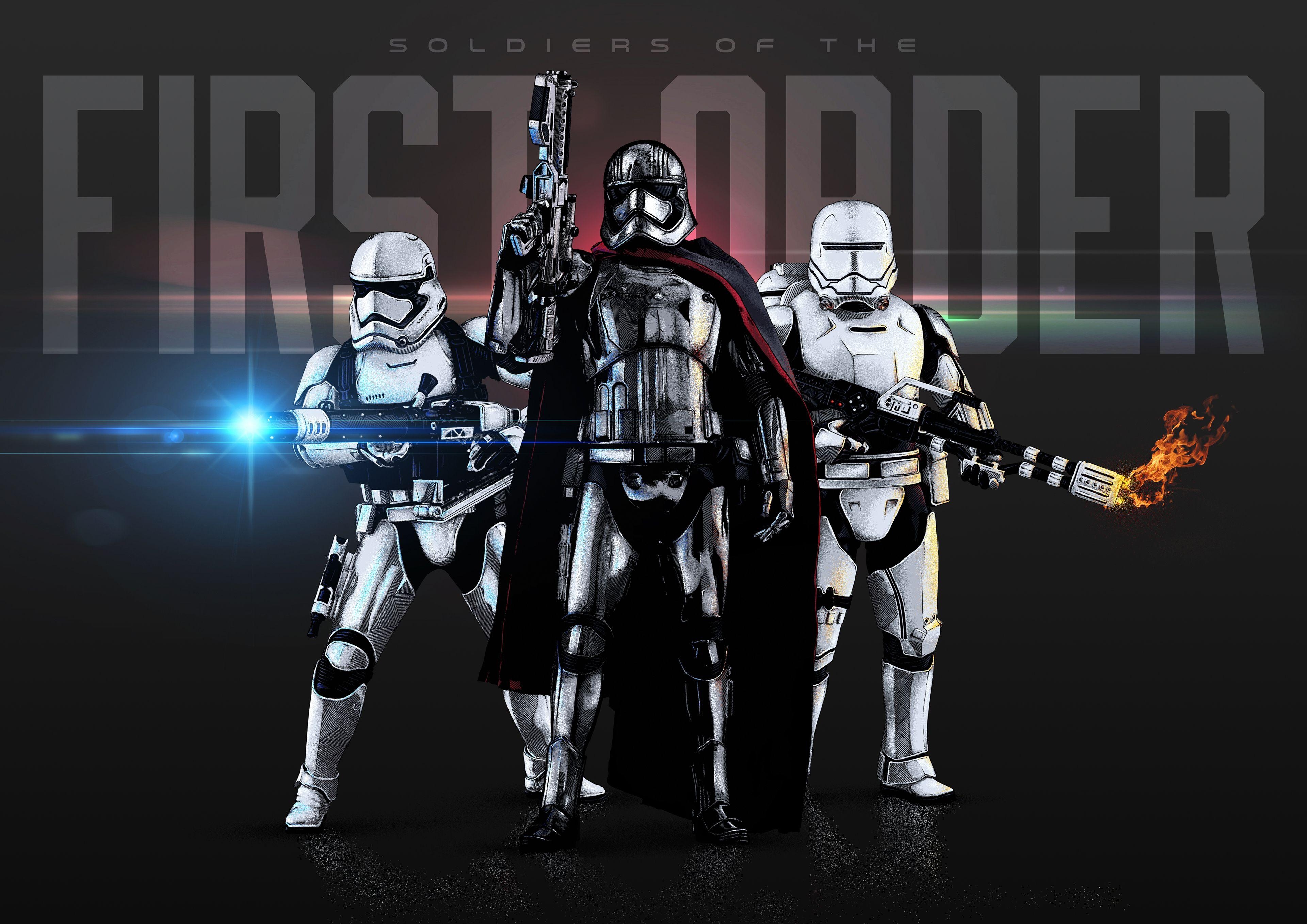 3840x2720 Wallpaper Captain Phasma, Deathtrooper, Soldiers, First Order, Desktop