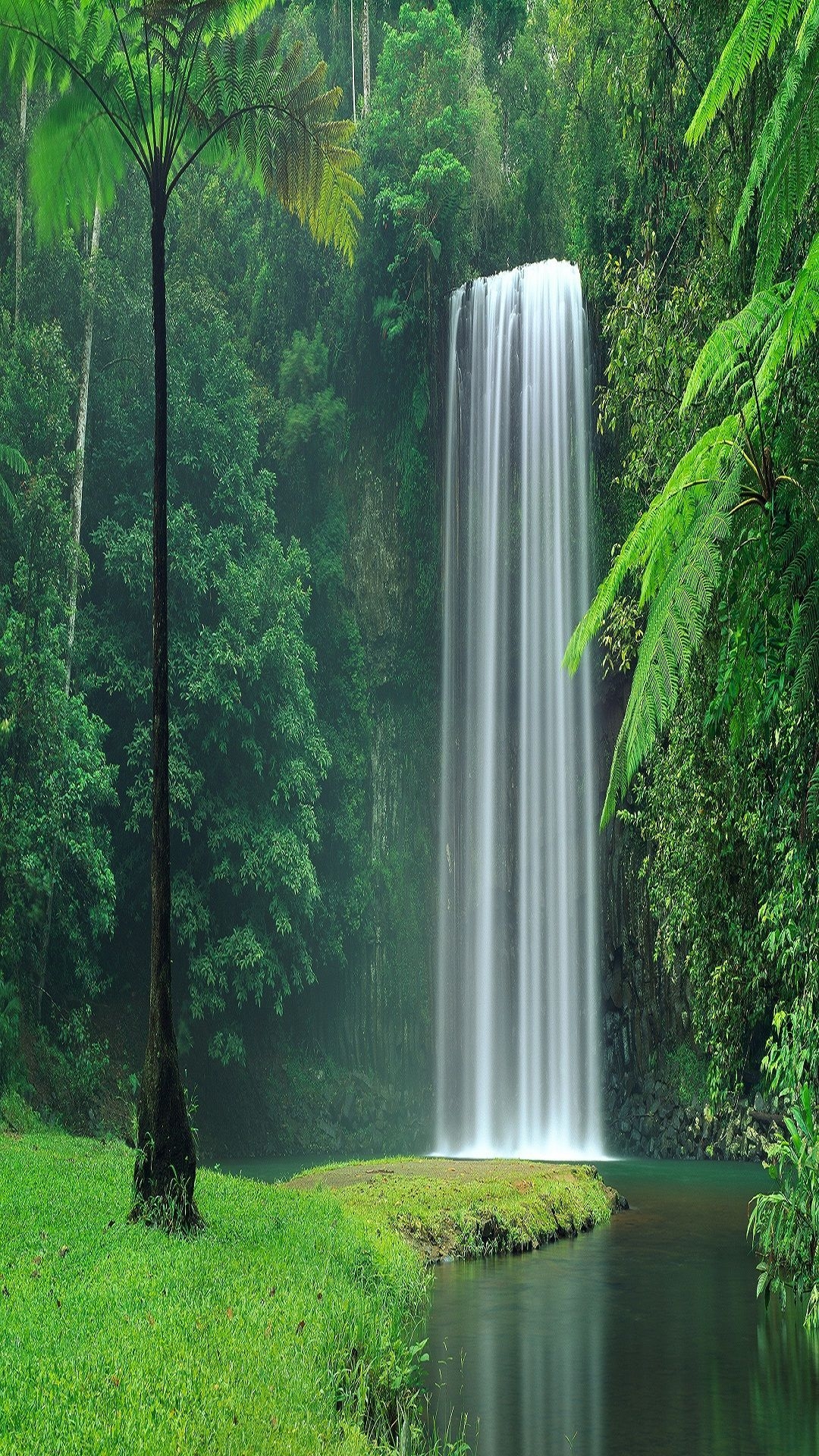 1080x1920 Phone Wallpaper Waterfall, Phone