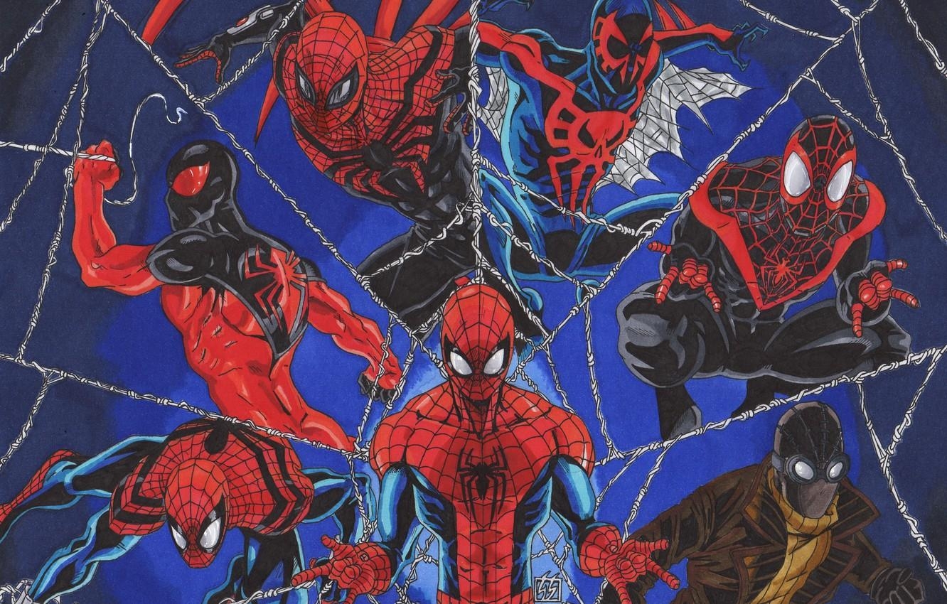 1340x850 Wallpaper Marvel Comics, Spider Man, Peter Parker, Scarlet, Desktop