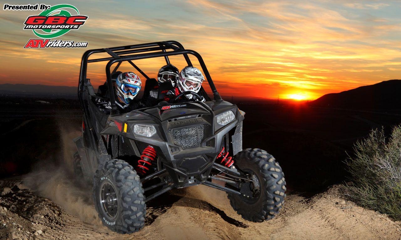 1280x770 Polaris RZR 4 SxS / UTV Ride at Sunset, Desktop