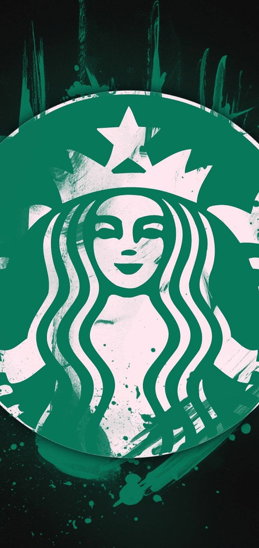 870x1830 Download Graffiti Starbucks iPhone Wallpaper, Phone