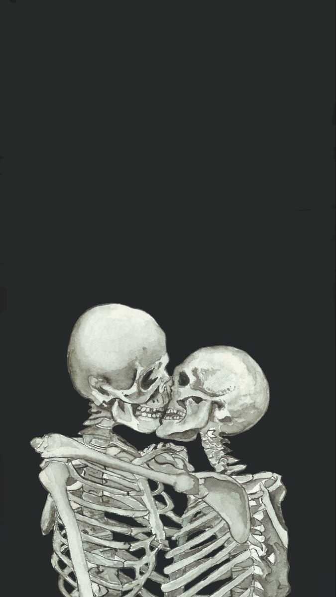 680x1200 Skeleton Aesthetic Wallpaper, Phone