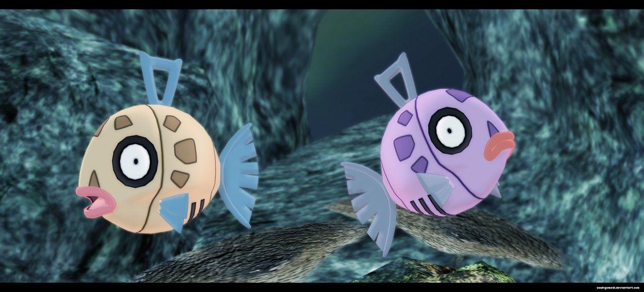 1330x610 Pokemon MMD: Feebas, Dual Screen