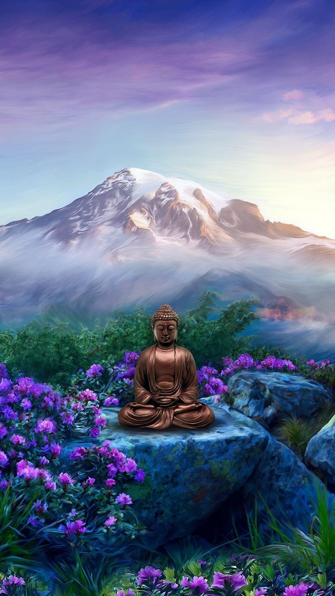 1080x1920 Buddha meditation Wallpaper Download, Phone