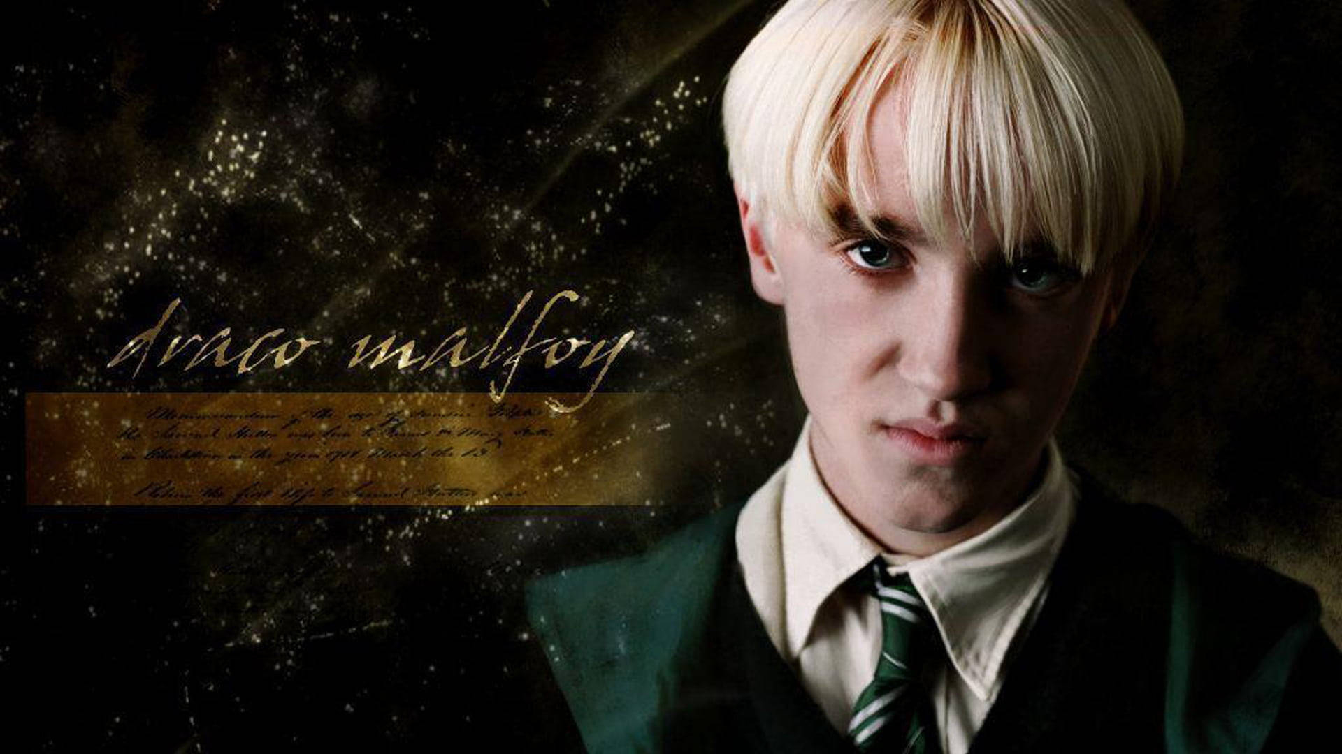 1920x1080 Download Draco Malfoy Fanart Poster Wallpaper, Desktop