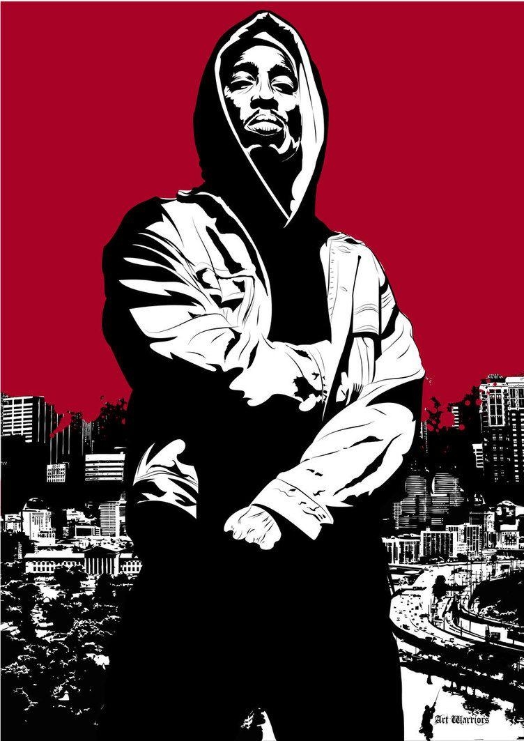 760x1070 Cartoon Tumblr Tupac Wallpaper, Phone