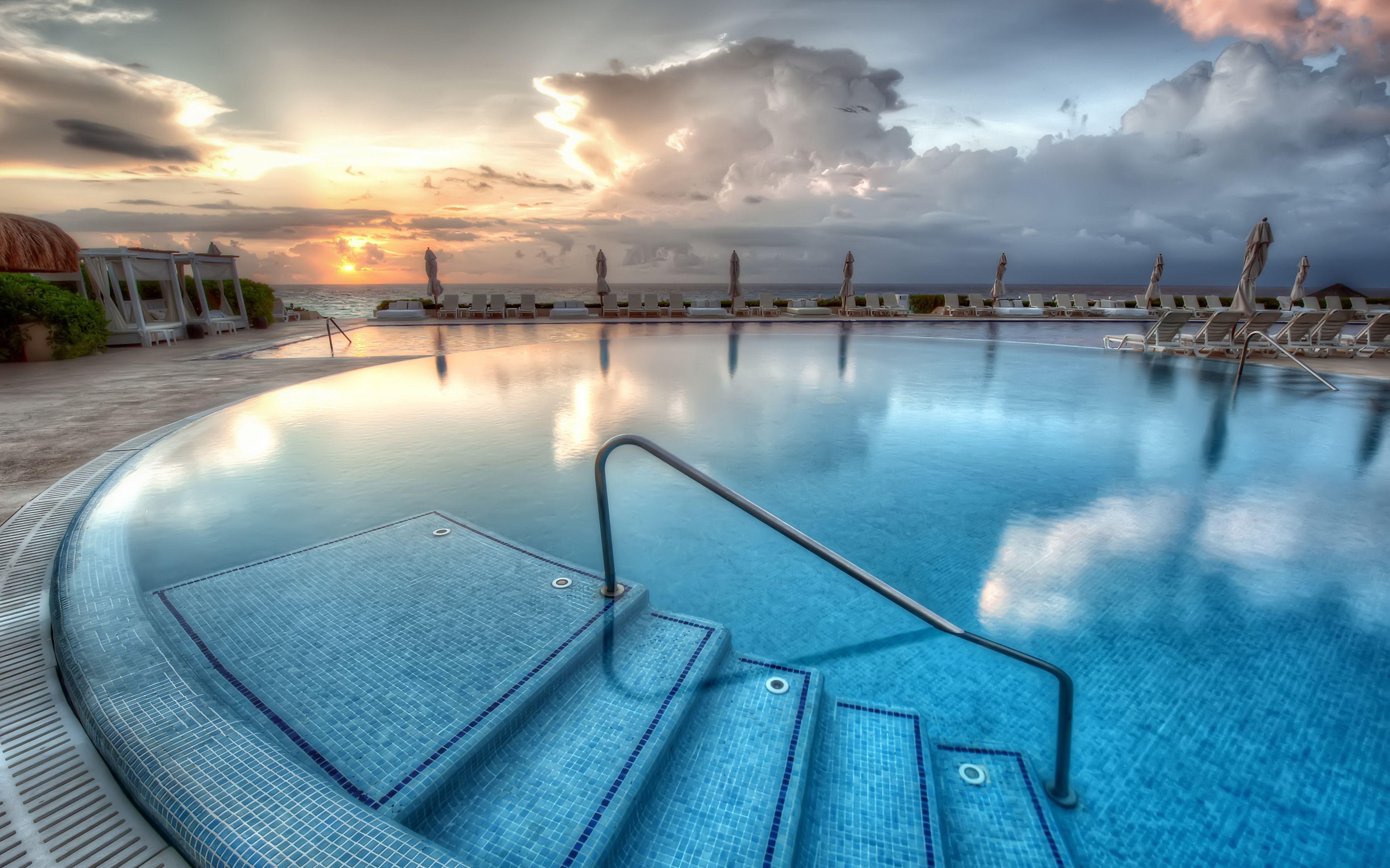 3840x2400 Live Aqua Resort Pool, Cancun, Mexico widescreen wallpaper. Wide, Desktop