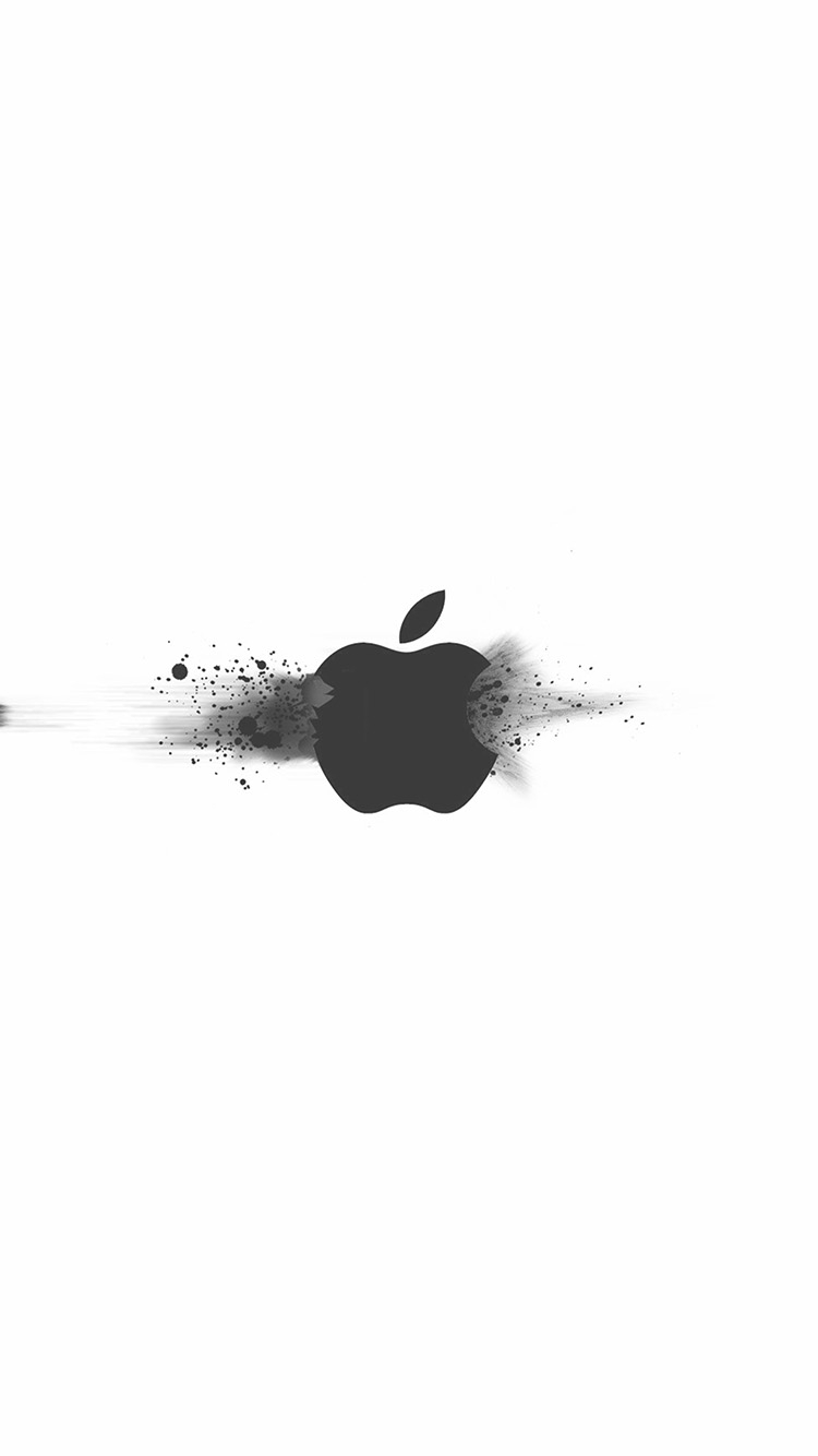 750x1340 iPhone 6 wallpaper. apple logo ihate white minimal illustration art, Phone