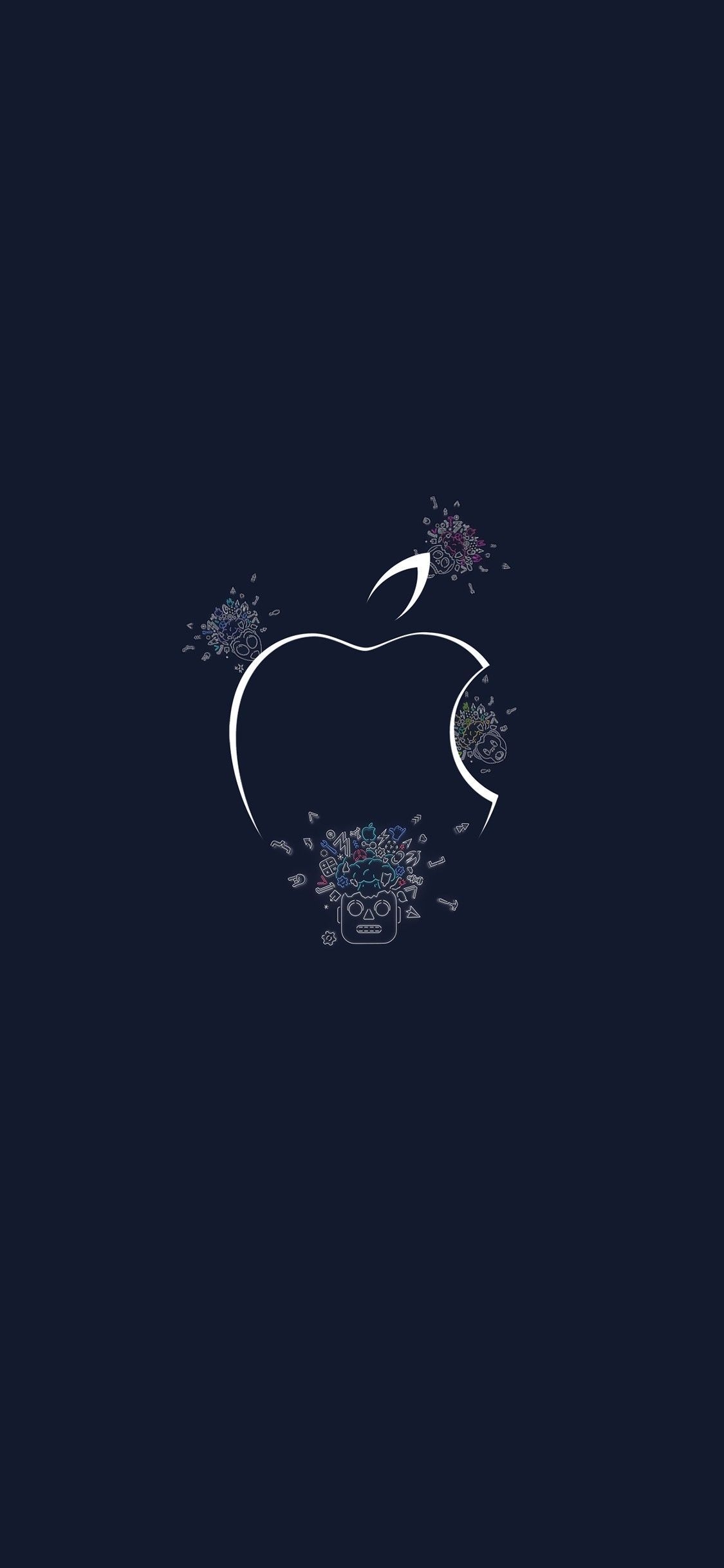 1130x2440 High Quality Apple Logo Wallpaper 4k For iPhone, Phone