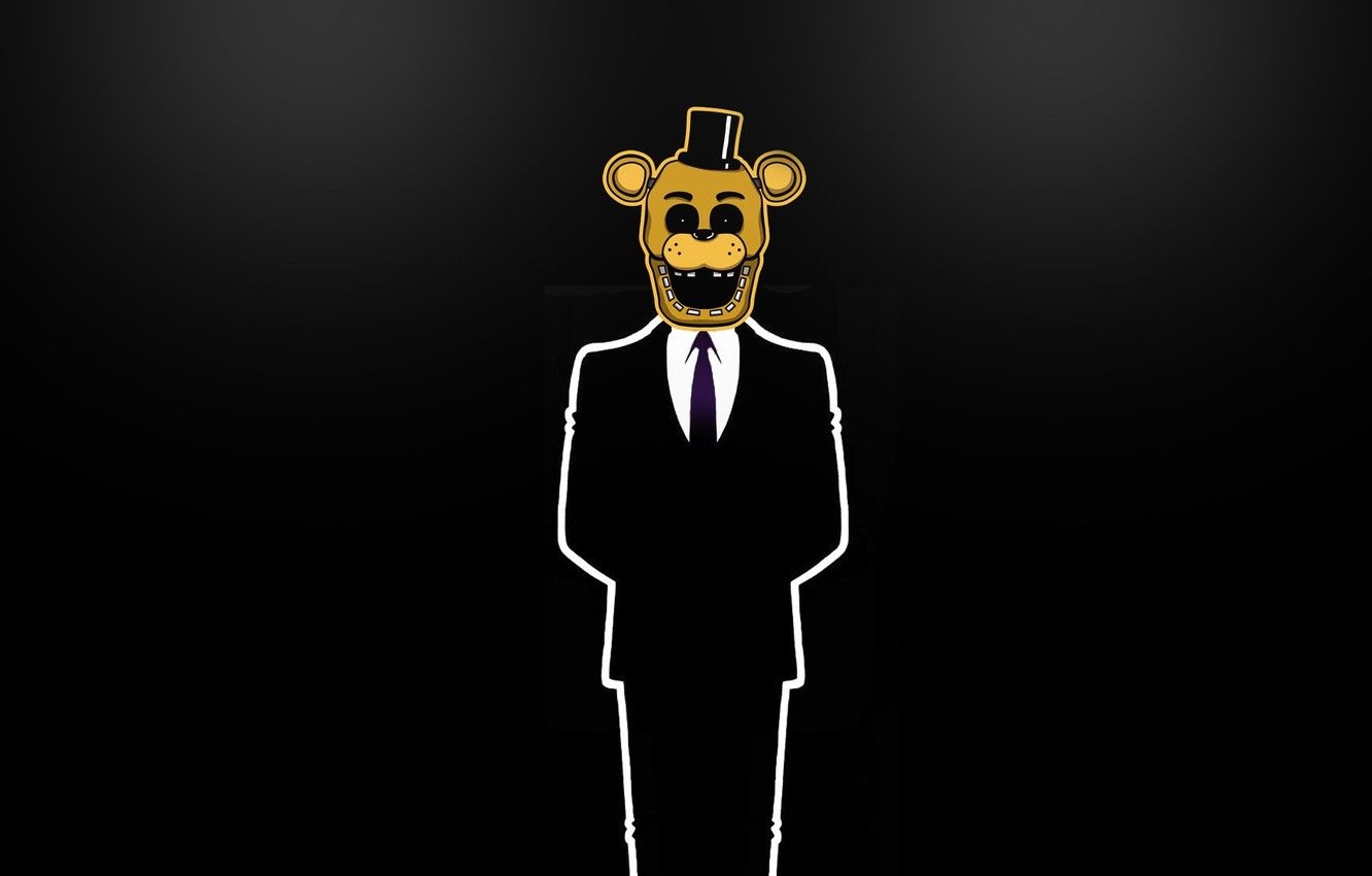 1340x850 Wallpaper #Gold Freddy, #Minimalism, #FNAF image for desktop, section минимализм, Desktop