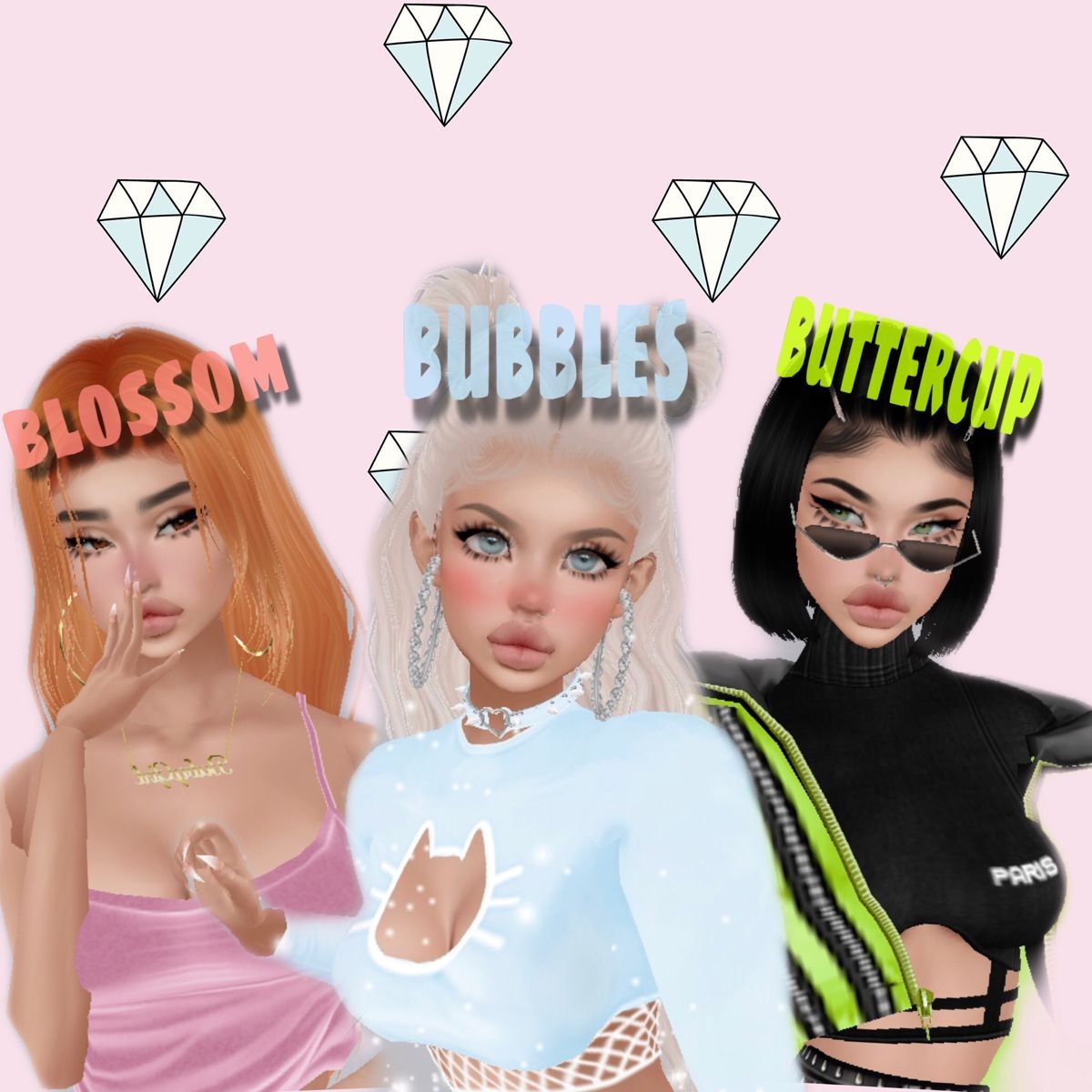 1200x1200 powerpuff girls i made in imvu. iPhone wallpaper, Phone