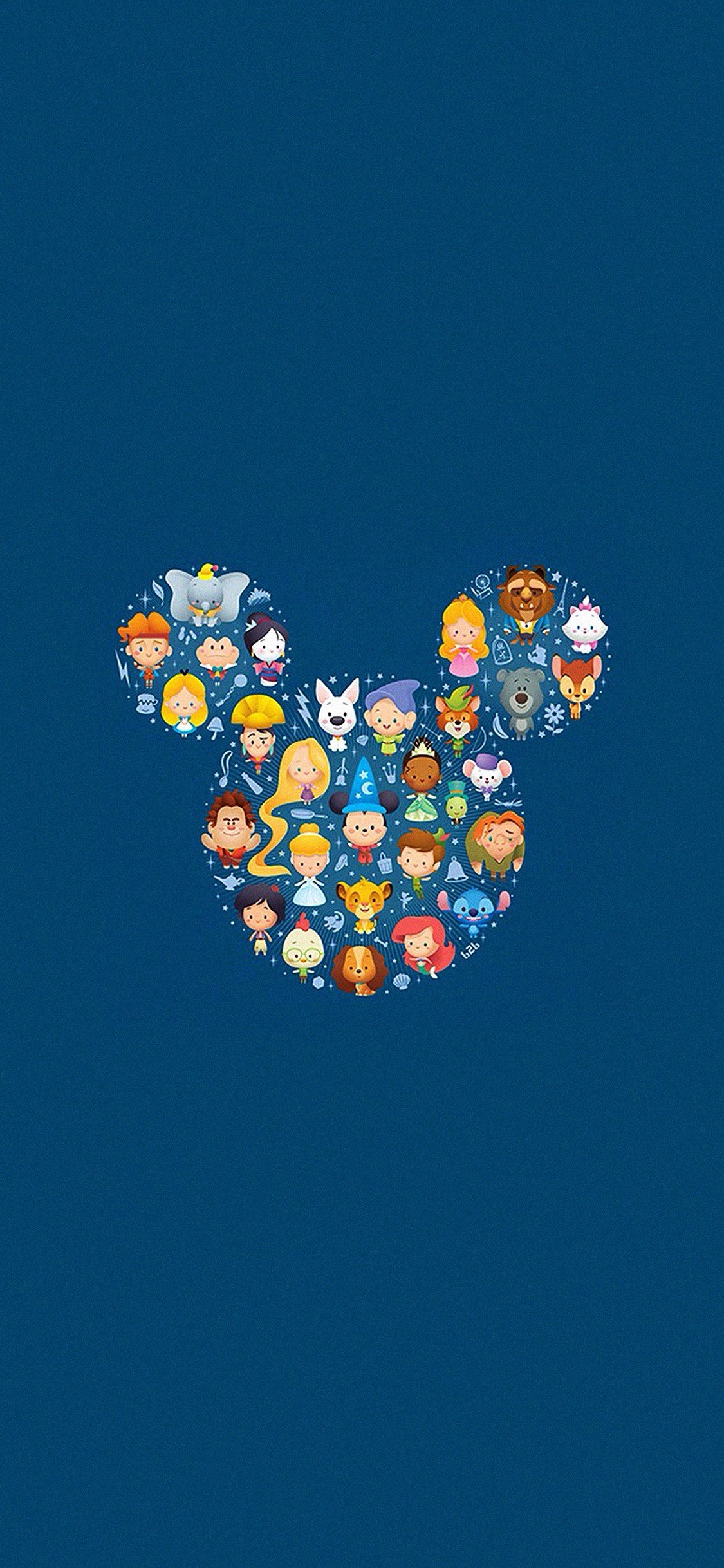 1130x2440 Disney art character cute iPhone X.ilikewallpaper.net, Phone