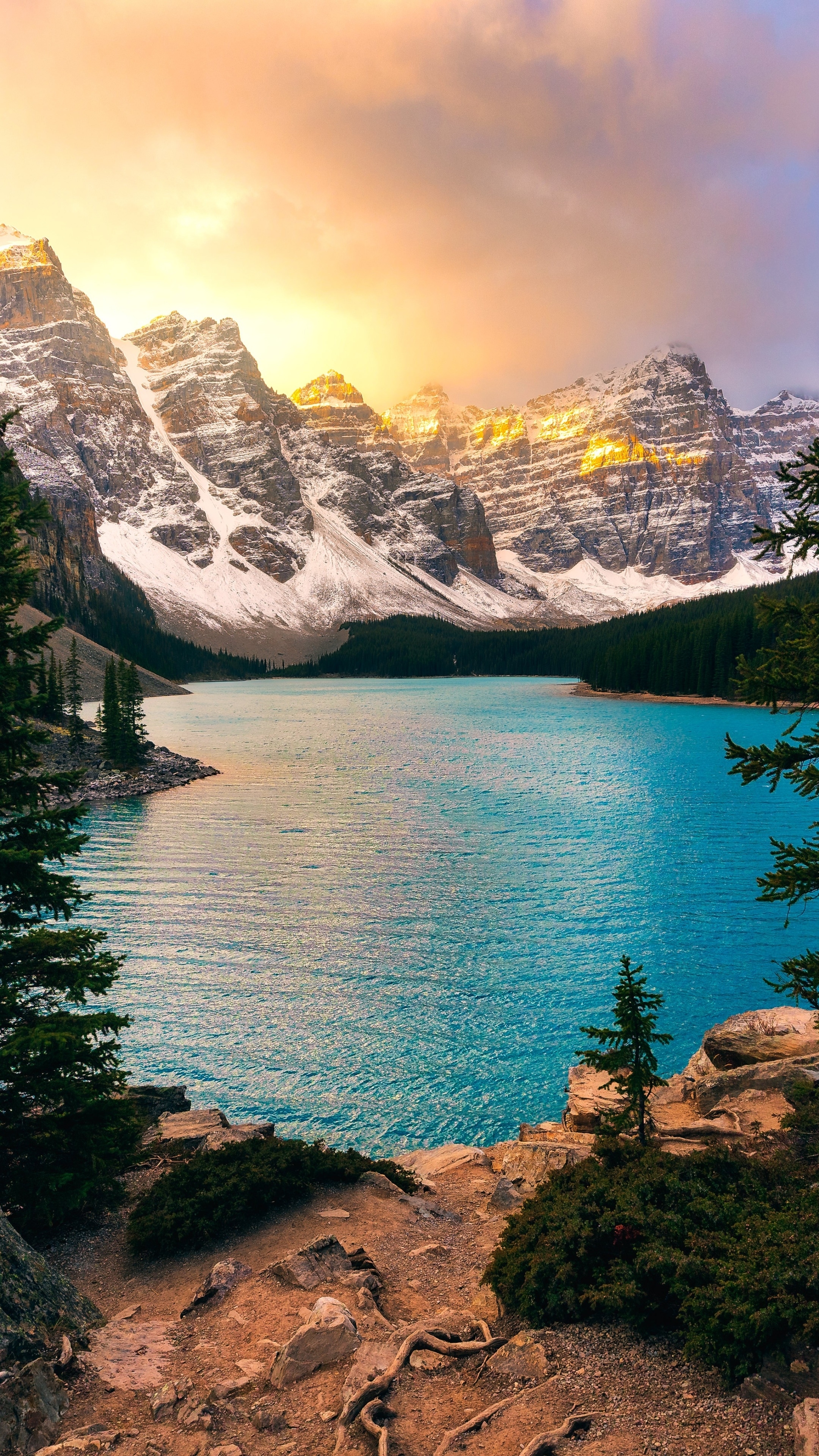 2160x3840 Moraine Lake phone wallpaper 1080P, 2k, 4k Full HD Wallpaper, Background Free Download, Phone