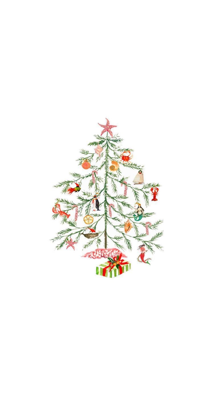 750x1400 Christmas Tree Aesthetic Wallpaper Free Christmas Tree Aesthetic Background, Phone