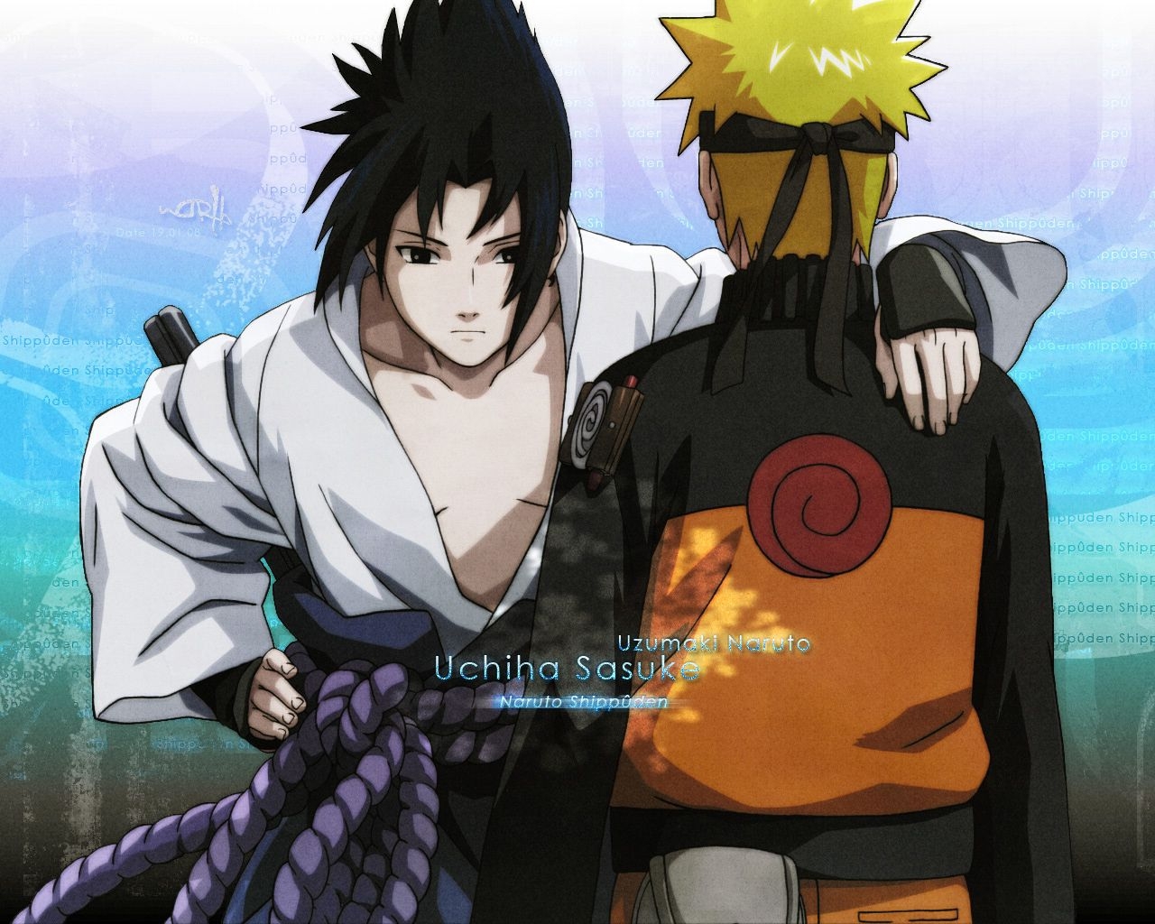 1280x1030 naruto and Sasuke shippuuden wallpaper, Desktop