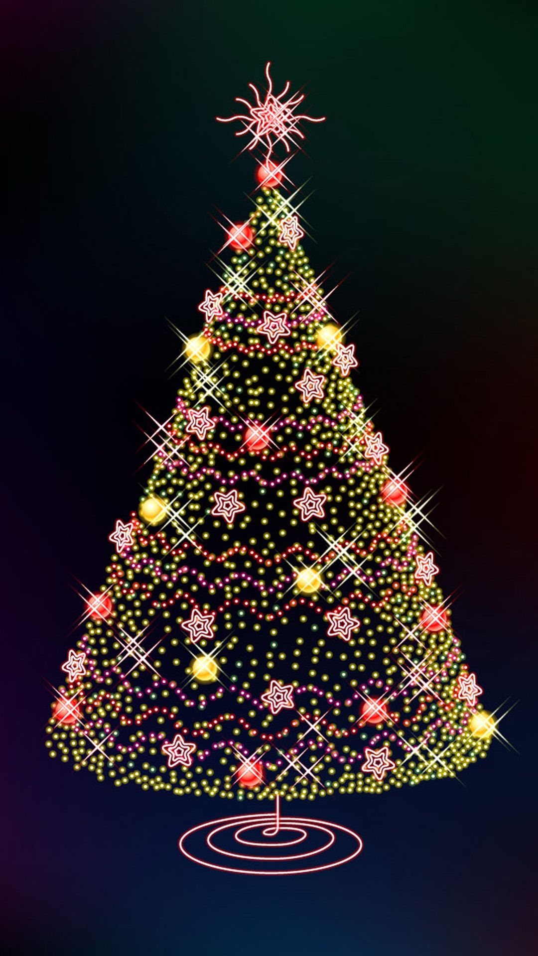 1080x1920 Christmas tree, Phone