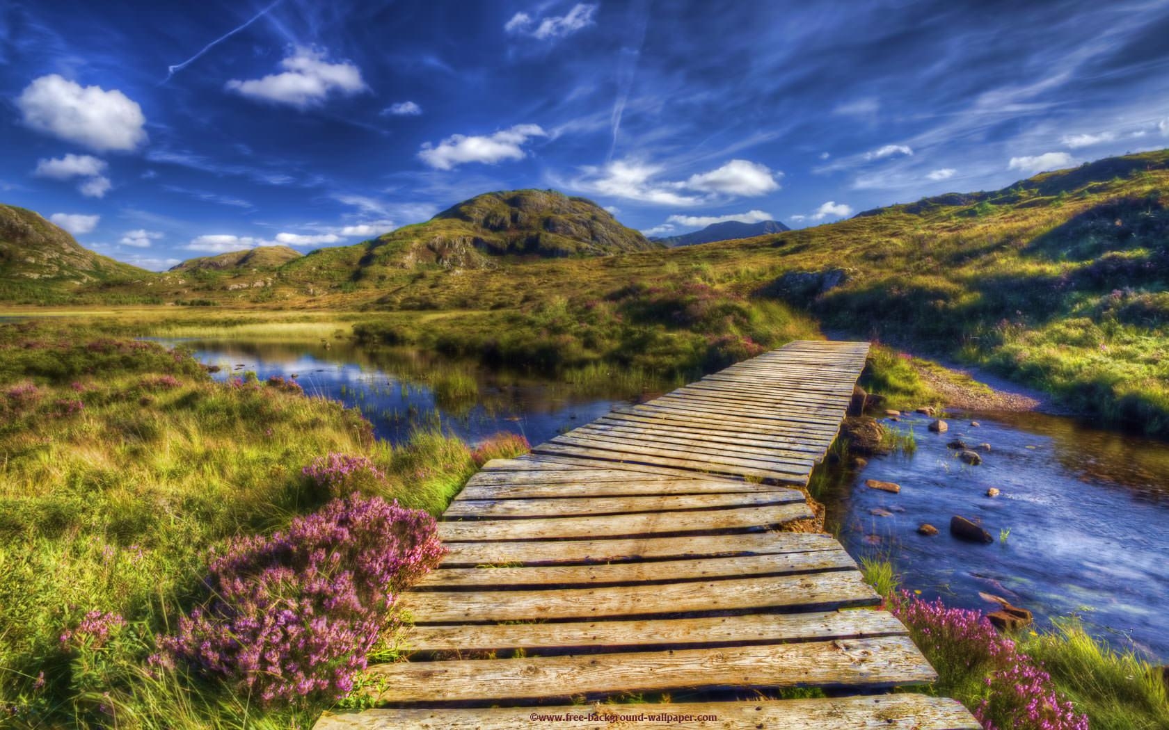 1680x1050 Beautiful Bridge Highlands Scotland Beautiful Background, Desktop