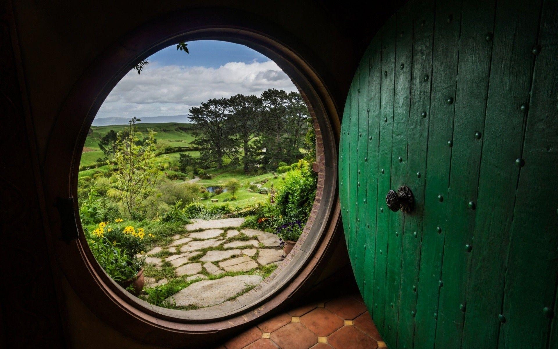 1920x1200 nature, Bag End, Door, The Shire, The Lord Of The Rings, Desktop