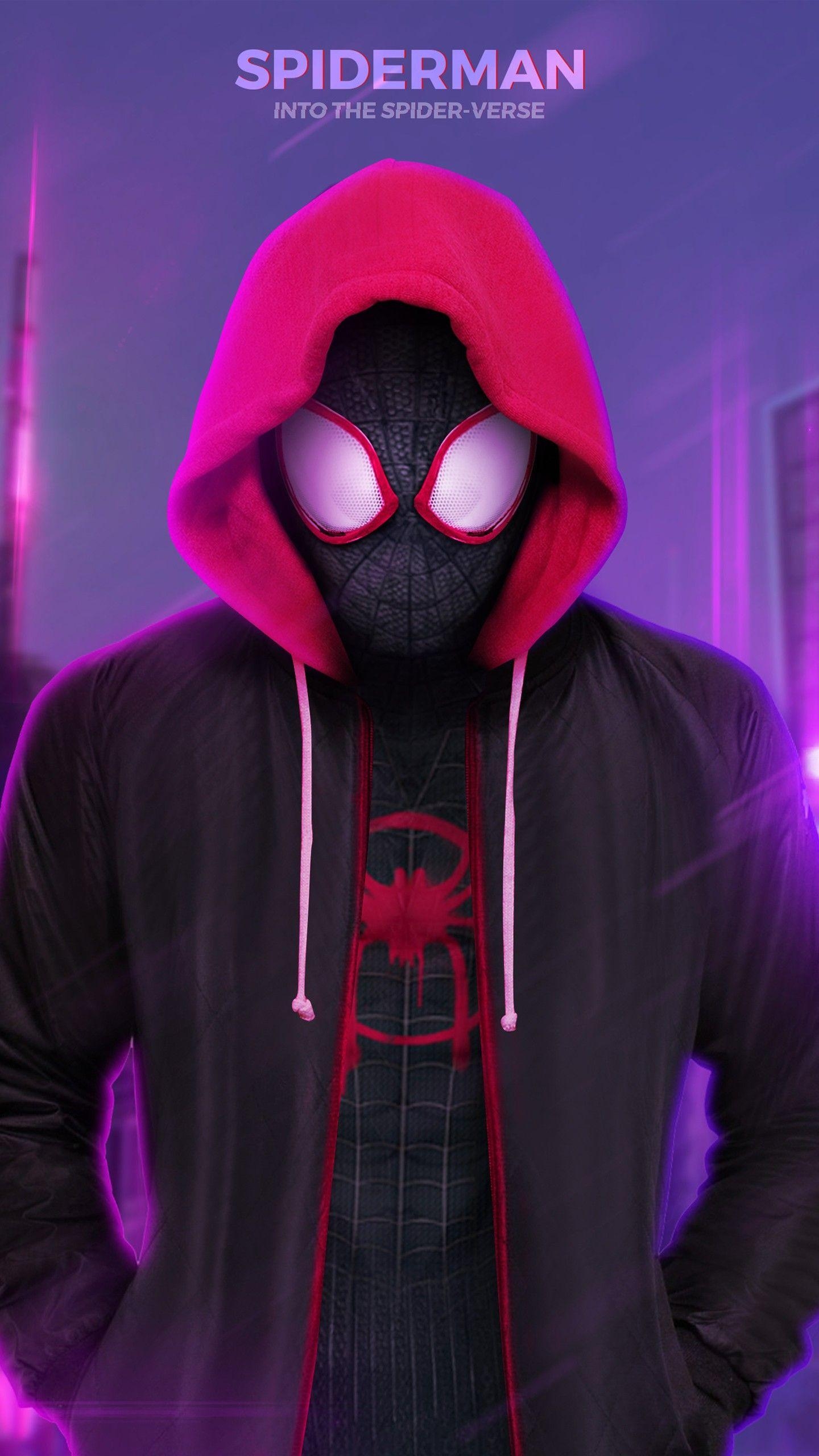 1440x2560 Miles Morales Spider Man Into The Spider Verse Wallpaper, Phone