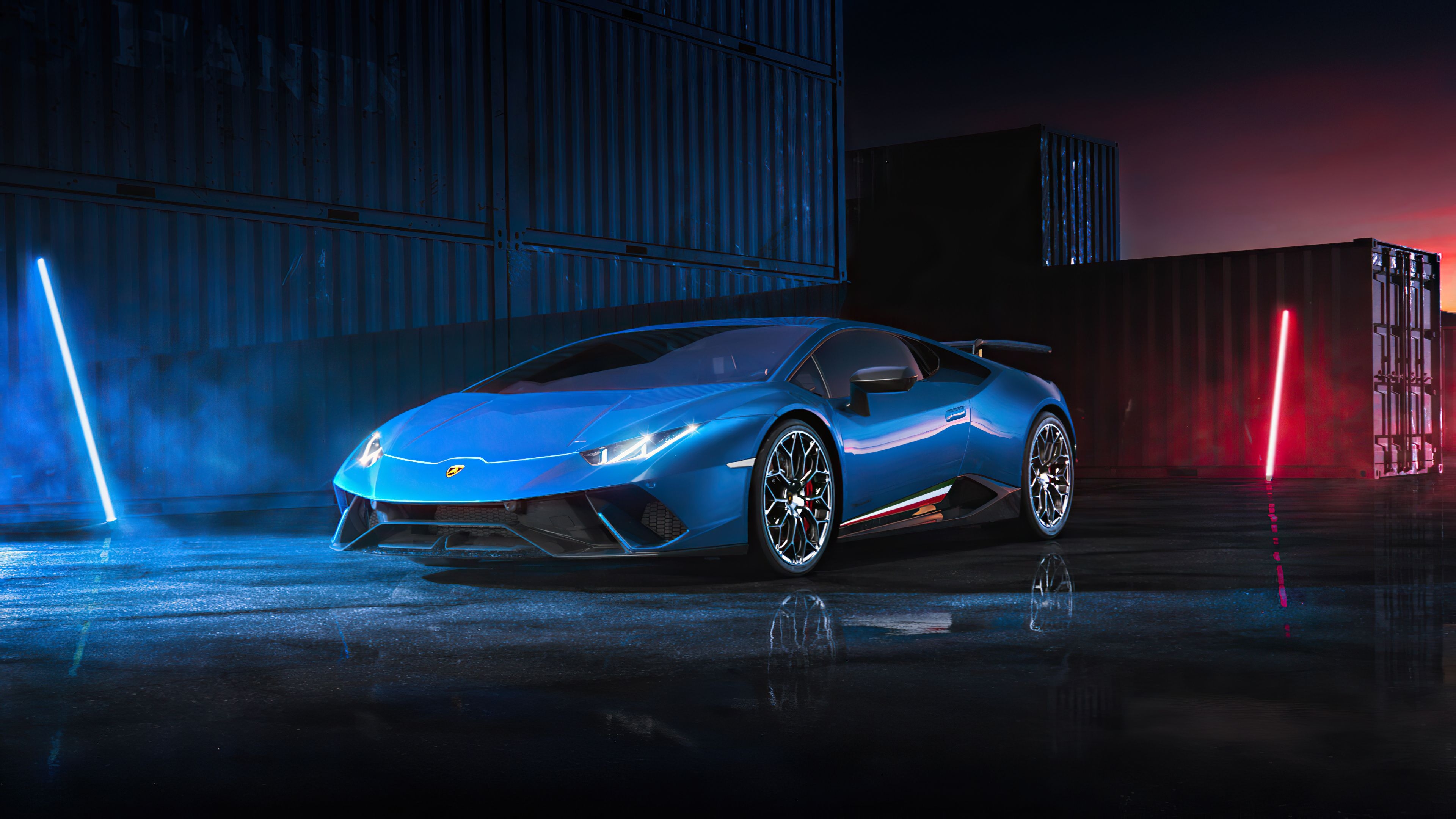 3840x2160 Blue Lamborghini Huracan 4k, HD Cars, 4k Wallpaper, Image, Background, Photo and Picture, Desktop