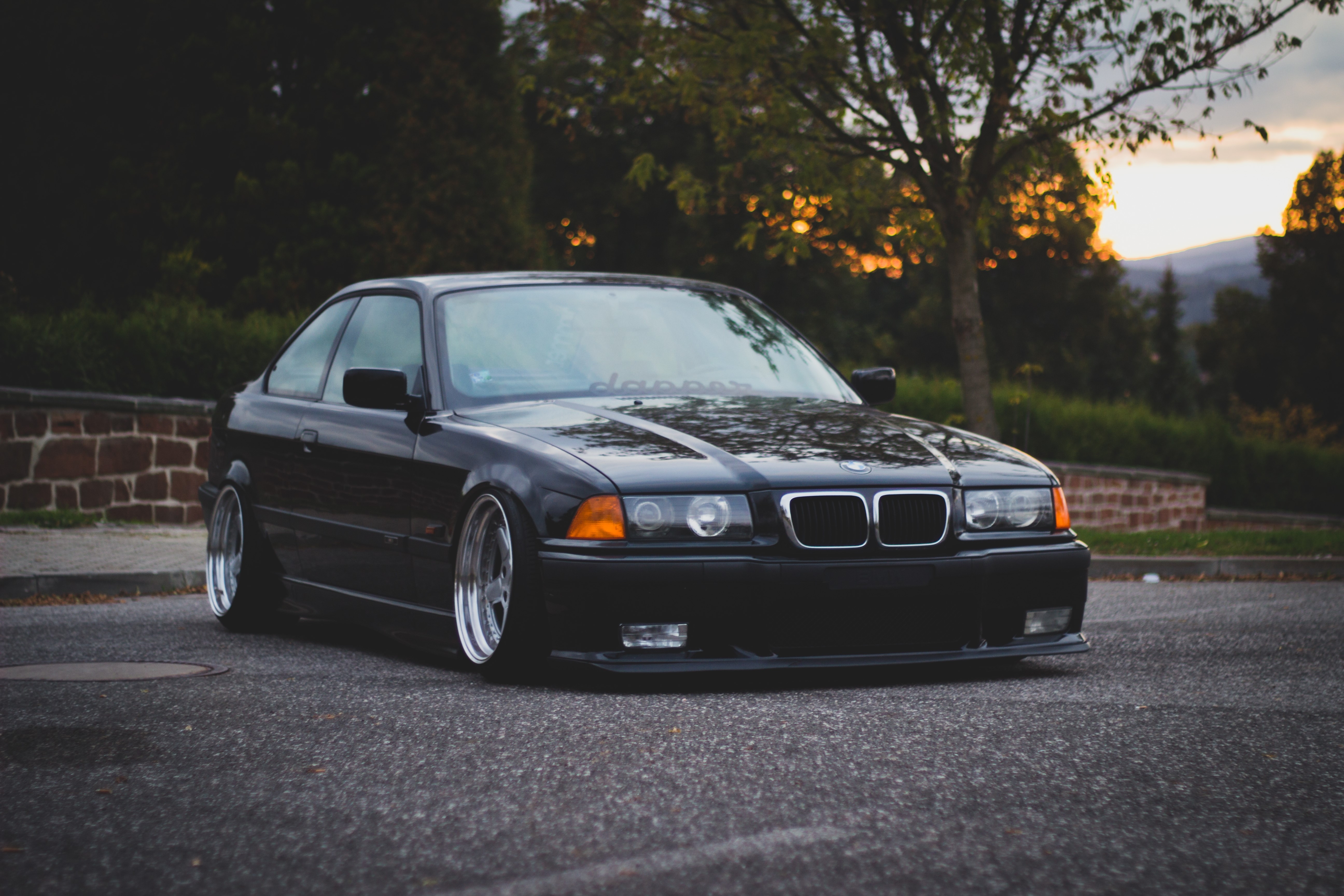 5190x3460 4K, 5K, 3 series M3 E BMW, Front, Black, Asphalt Gallery HD Wallpaper, Desktop