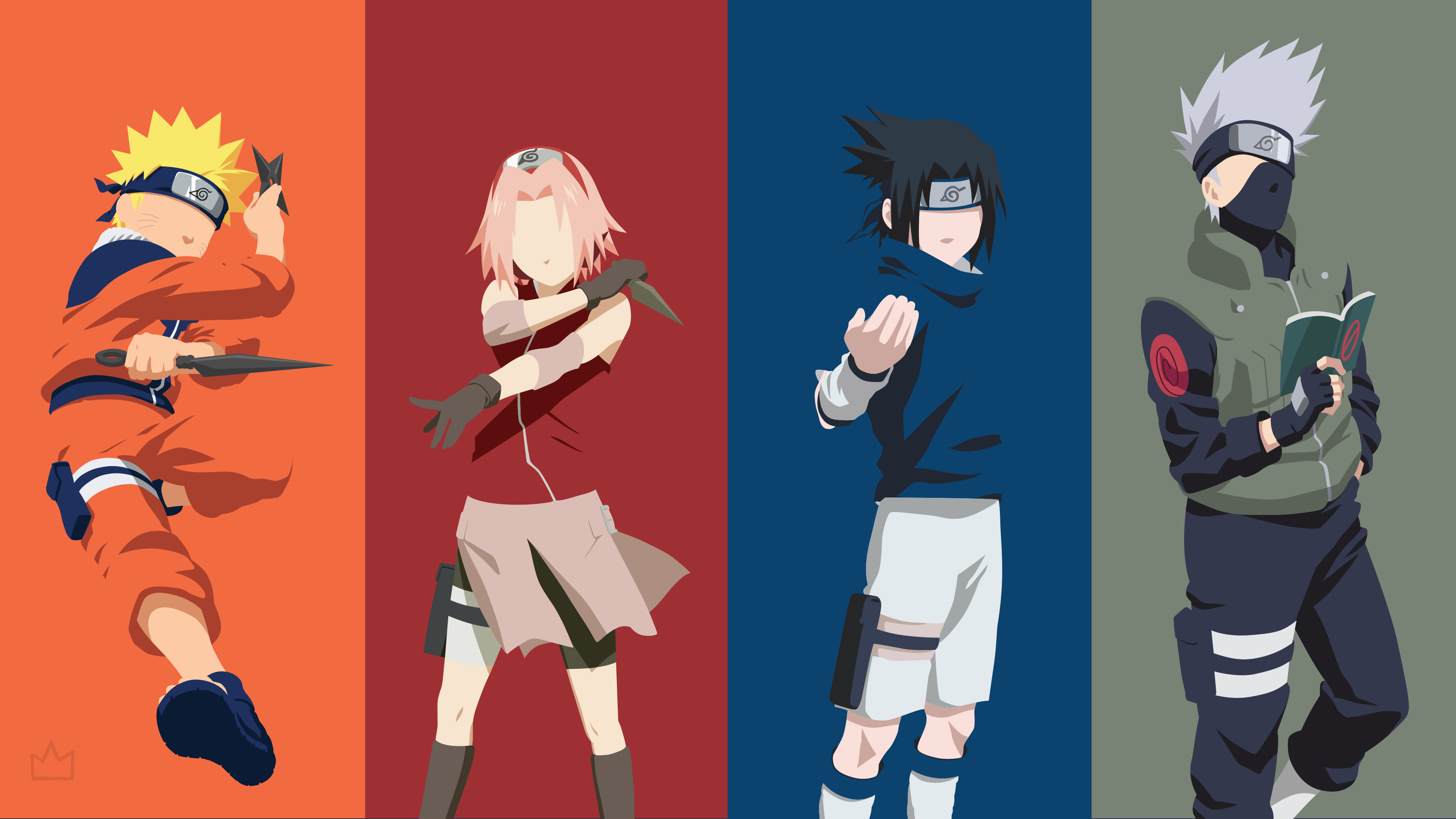 3840x2160  Kakashi Hatake, Sasuke Uchiha, Naruko Uzumaki, Sakura Haruno wallpaper PNG Gallery HD Wallpaper, Desktop