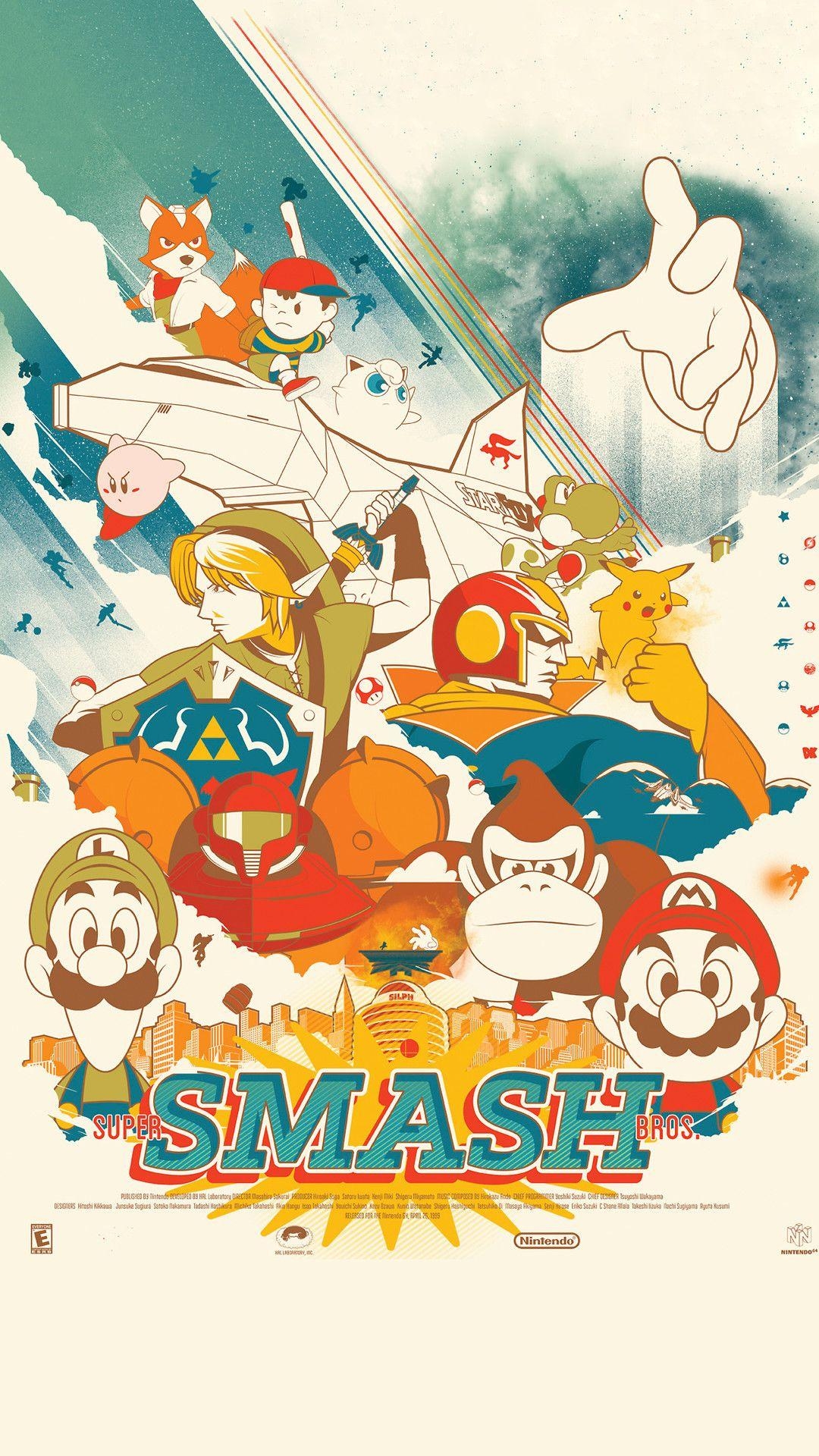 1080x1920 Super Smash Bros Wallpaper iPhone, Phone