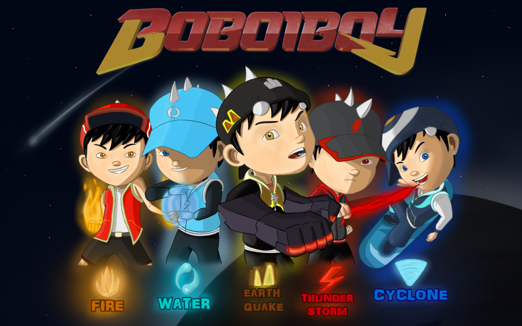 1680x1050 Free download Pin Boboiboy gempa wallpaper [1920x1080], Desktop