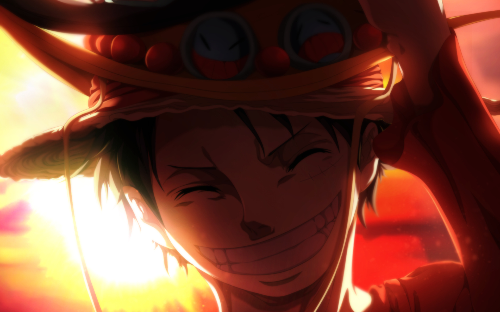 1920x1200 Download wallpaper Monkey D Luffy, smile, artwork, portrait, manga, One Piece for desktop with resolution. High Quality HD picture wallpaper, Desktop