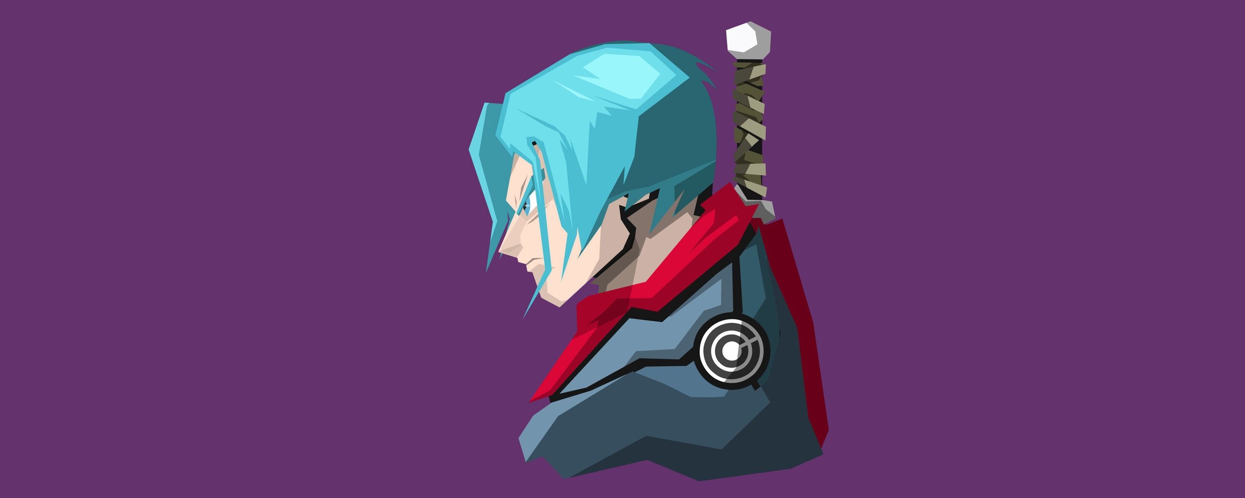 2560x1030 Trunks Dragon Ball Super Minimalism 4k, Dual Screen