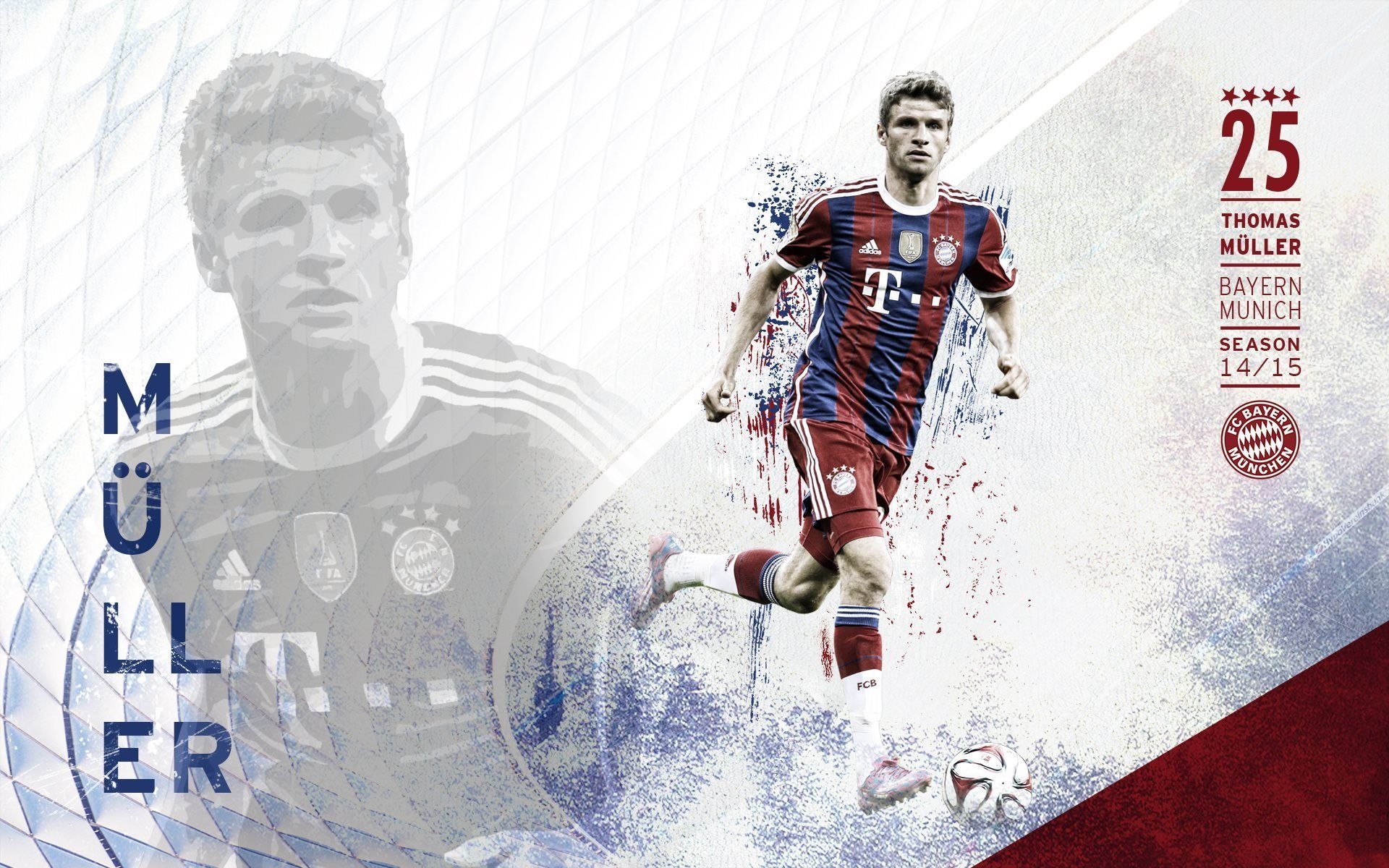 1920x1200 Download wallpaper bayern munich, thomas muller, player, forward, Desktop